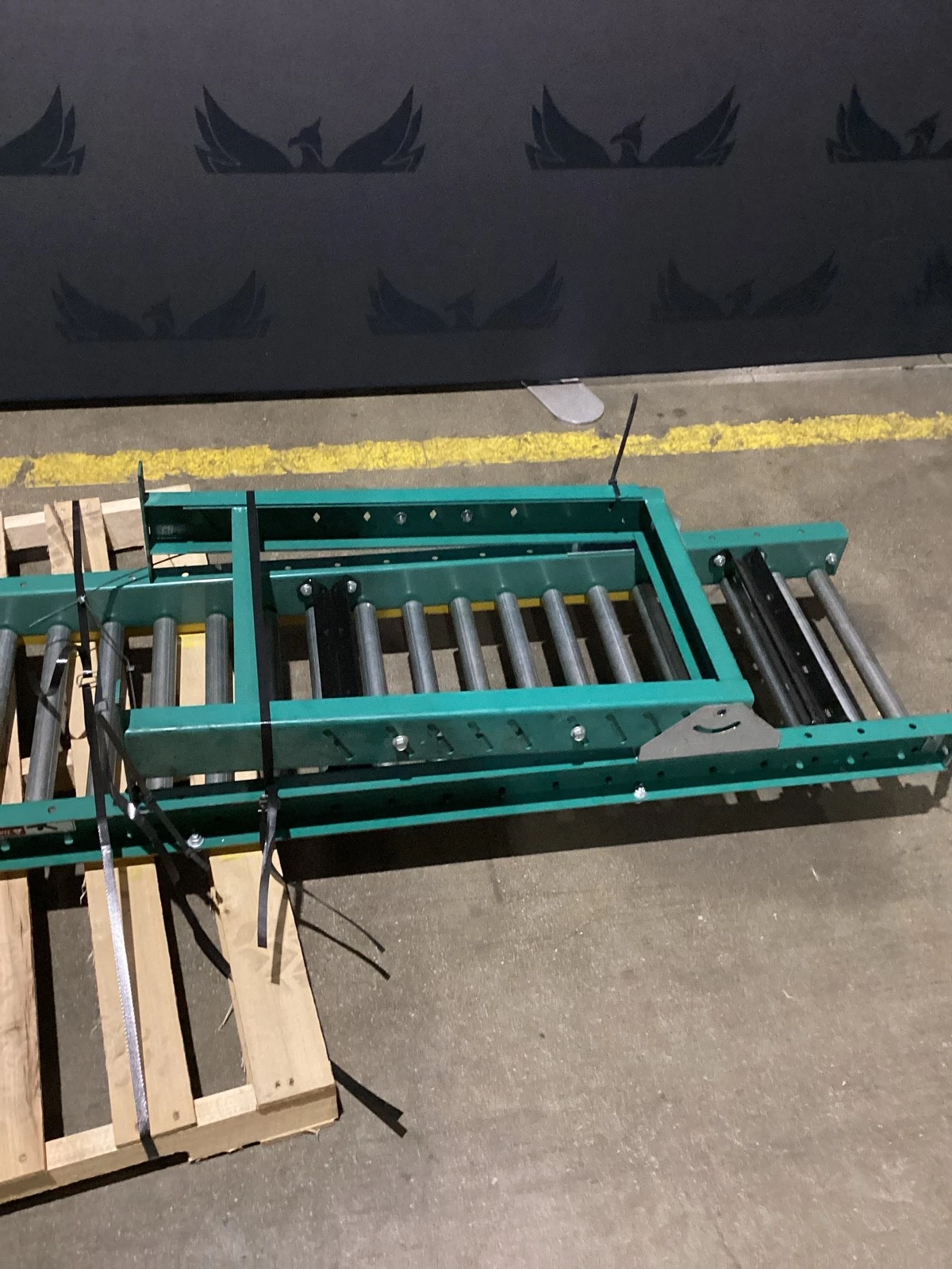 AUTOMATED CONVEYOR SYSTEMS 120 In. Gravity Roller Conveyor USED - Image 3
