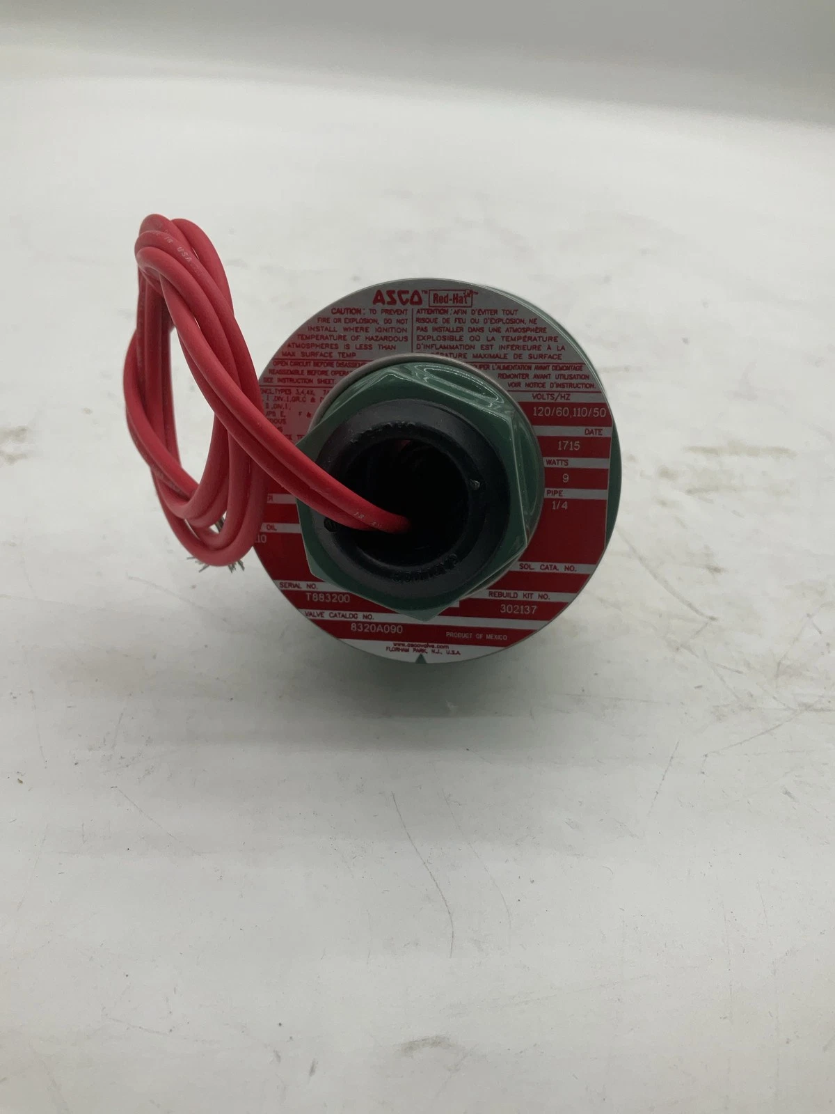 ASCO 8320A090 1/4" 3-Way NC Solenoid Valve 120V NEW - Image 5