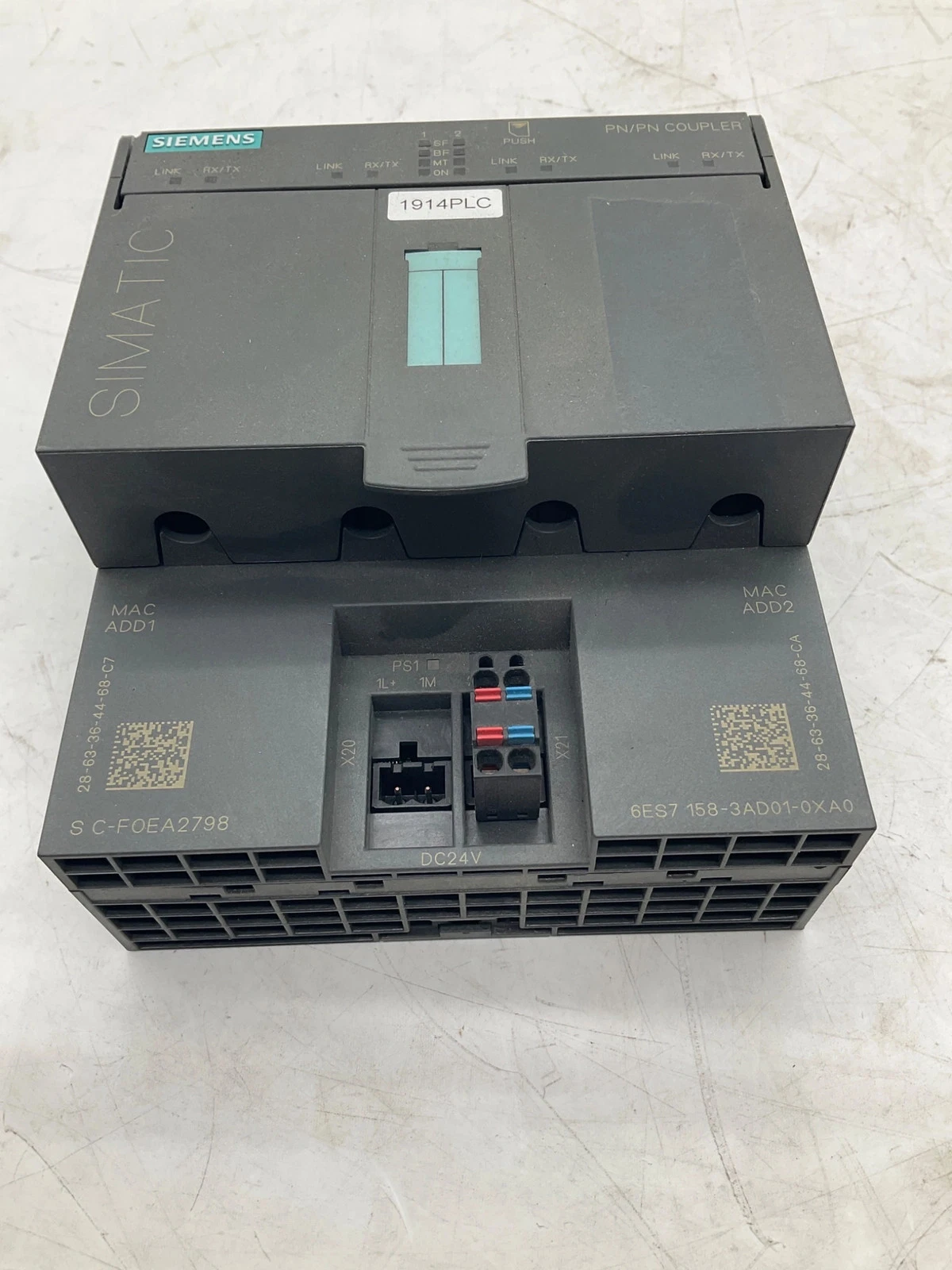 Siemens 6ES7158-3AD01-0XA0 SIMATIC PN/PN Coupler USED - Image 3