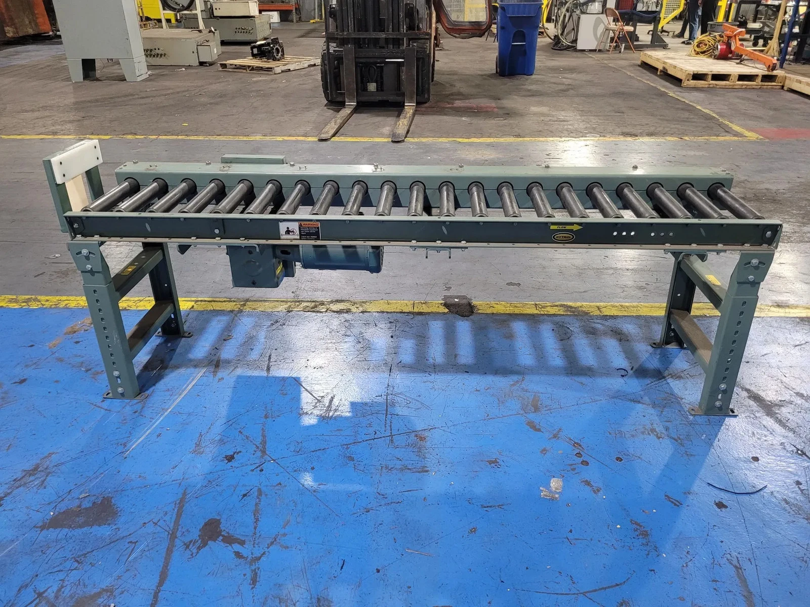 HYTROL 199CRR 7ft x 1ft Medium-Duty Chain-Driven Live Roller Conveyor USED - Image 2