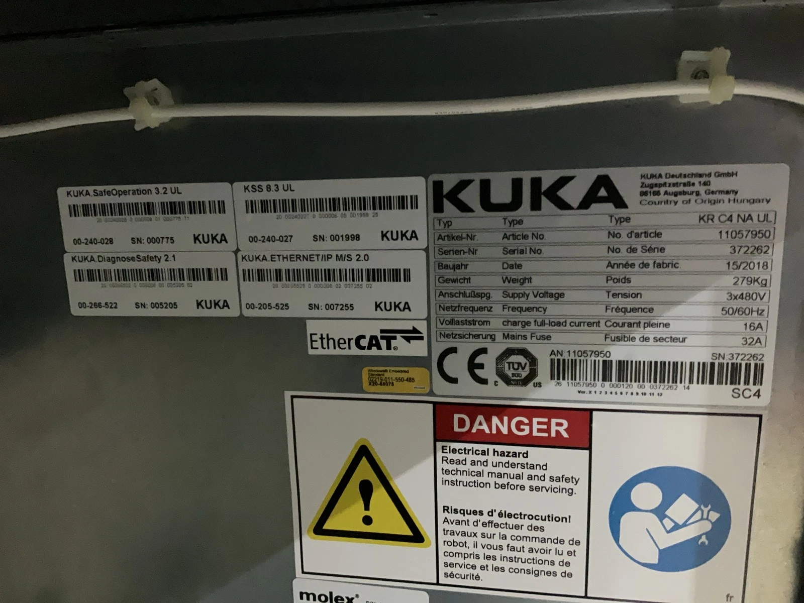 KUKA KR 180 R2900 prime Complete With KR C4 NA UL USED - Image 9