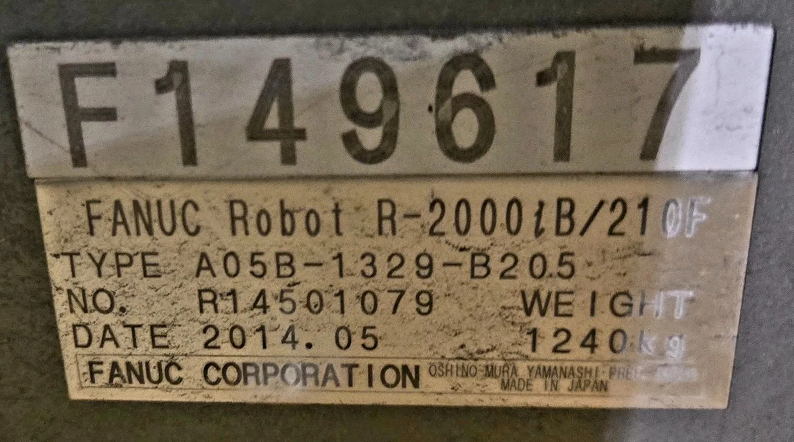 FANUC R-2000iB/210F Complete with R-30iA Controller & WTC WT6000 MFDC Inverter USED - Image 11