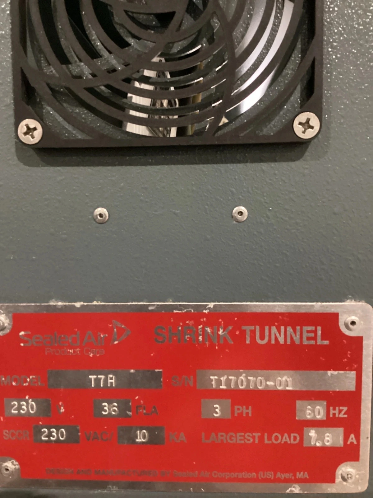 Sealed Air T7H Shrink Tunnel USED - Image 5