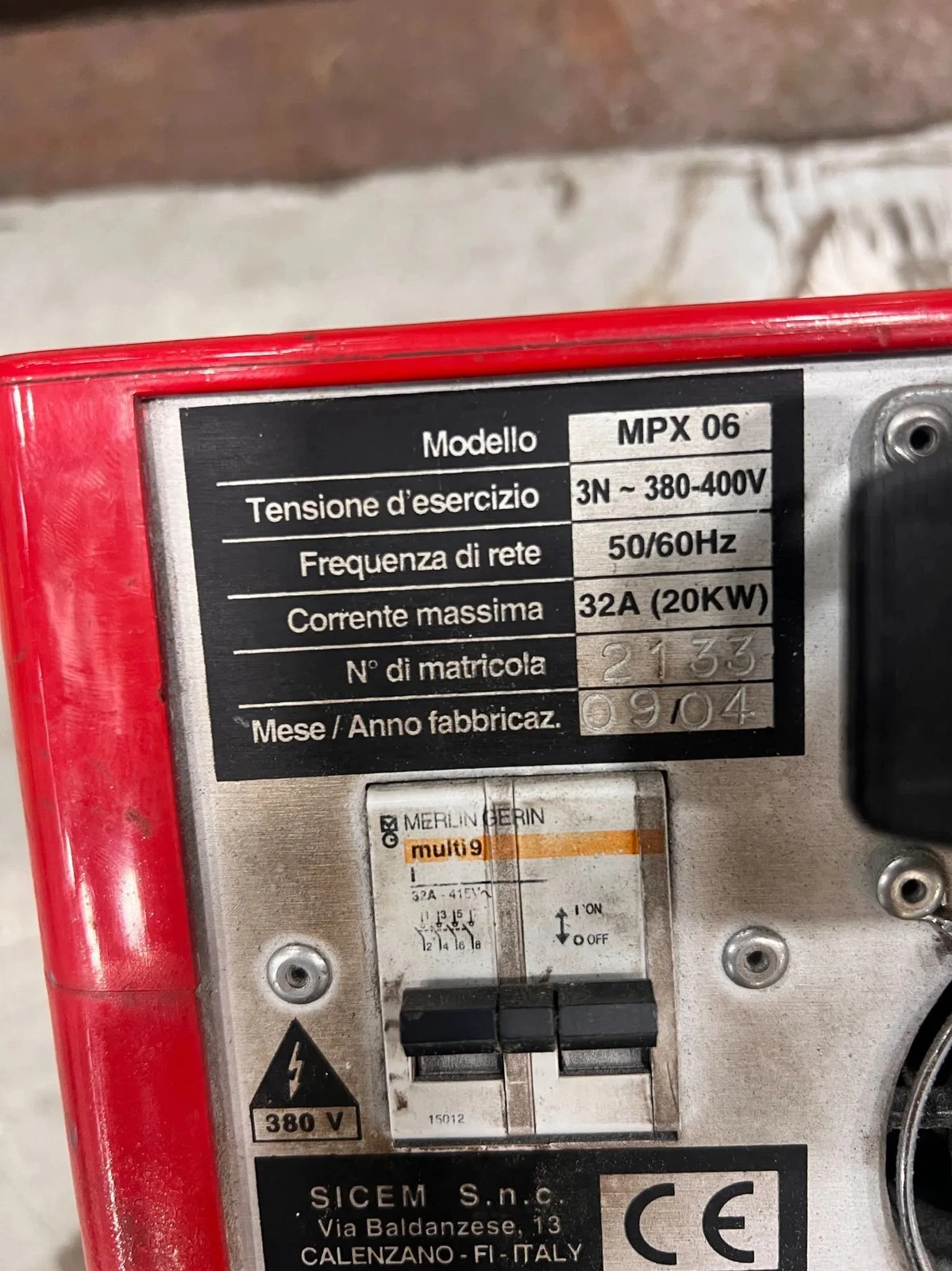 SICEM MPX 06 Controller Used - Image 6
