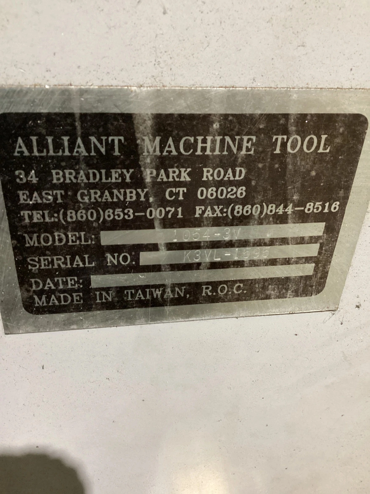 ALLIANT 1054-3V Vertical Turret Milling Machine w/ ANILAM Wizard 211 DRO USED - Image 7