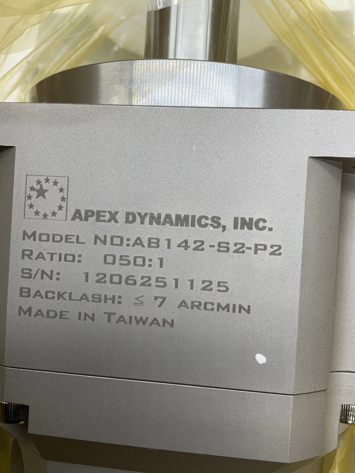 APEX DYNAMICS AB142-050-S2-P2 Planetary Gearbox 50:1 Ratio NEW - Image 3