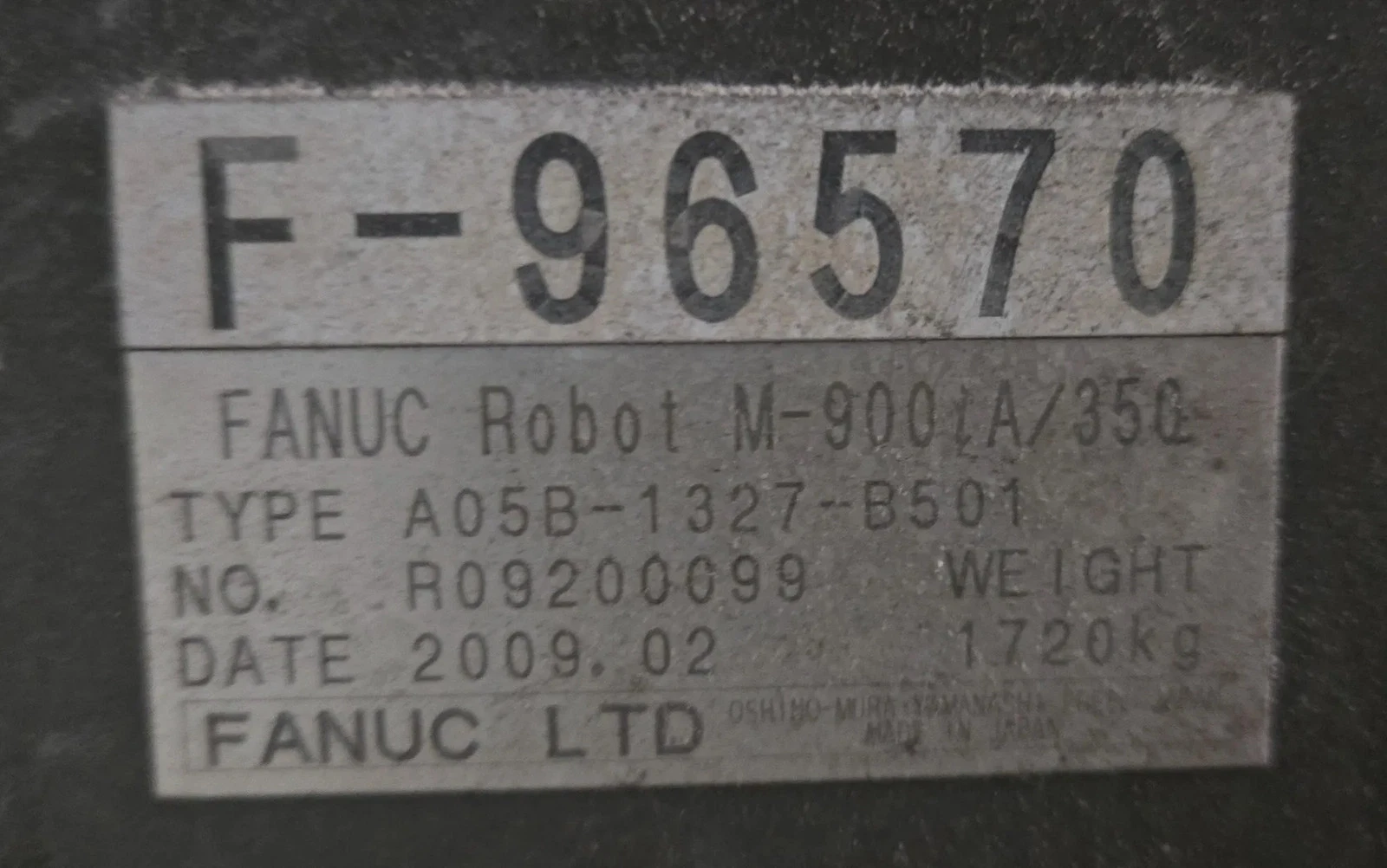 Fanuc M-900iA/350 Robot with R-30iA Controller & Deprag Inverter USED - Image 10
