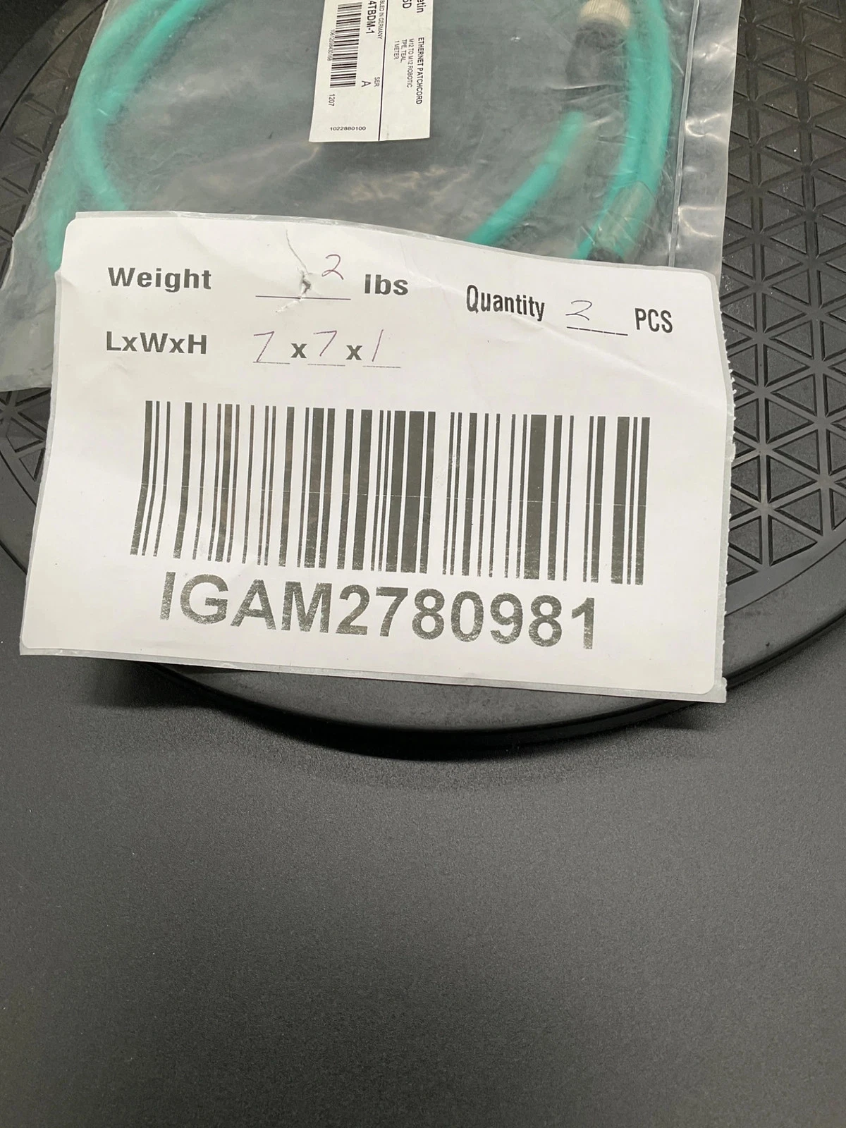 ALLEN-BRADLEY 1585D-M4TBDM-1 Ethernet Patch Cord M12 to M12 1m NEW - Image 4