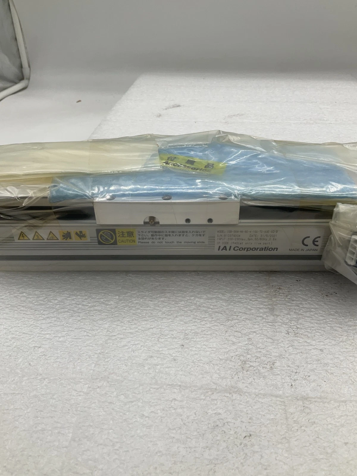 IAI ISB-SXM-WA-60-4-100-T2-A3E-AQ-B Electric Actuator 100mm Stroke NEW - Image 4