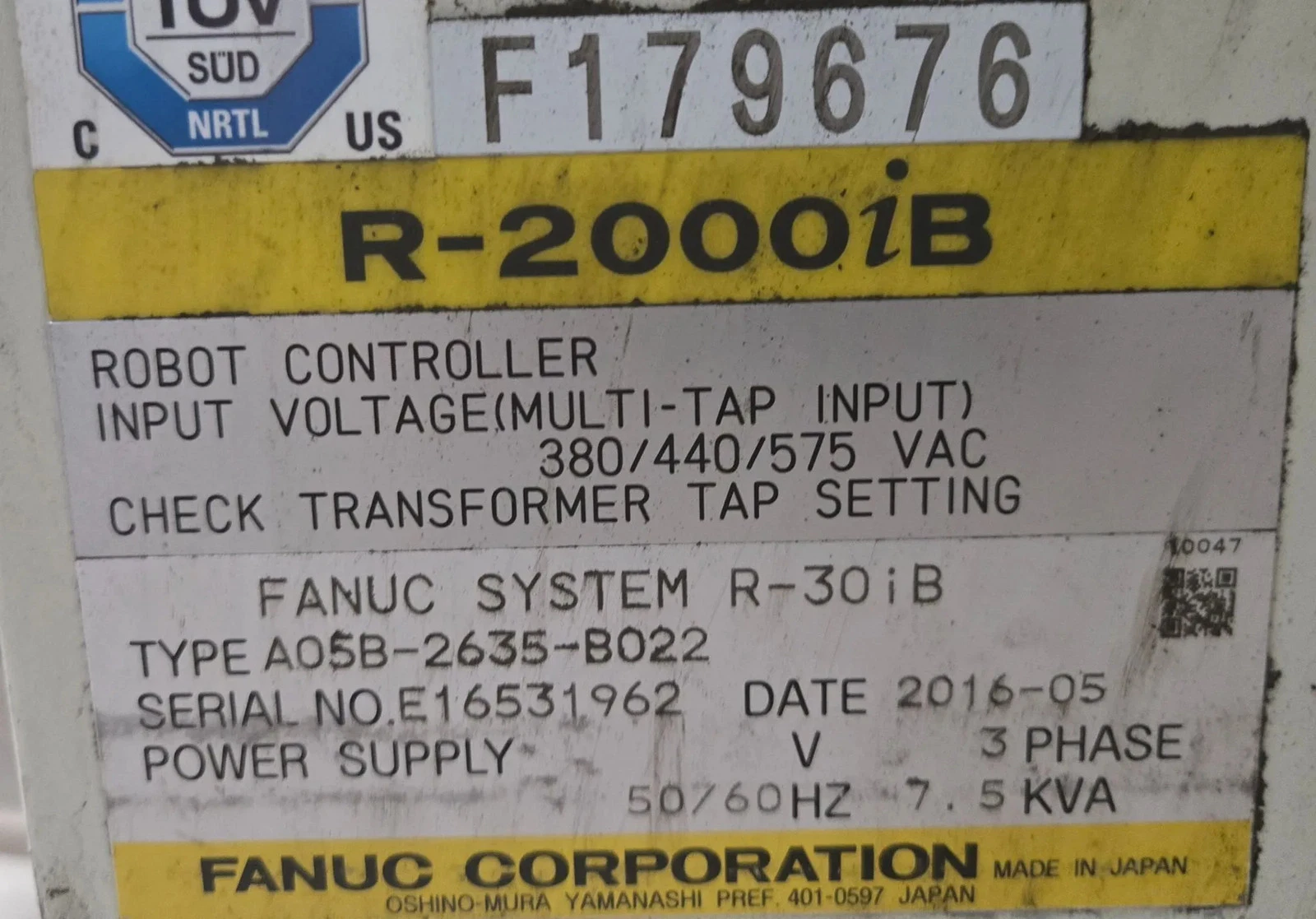 FANUC R-2000iB/210F Complete with R-30iB Controller & WTC Weld Controls USED - Image 17