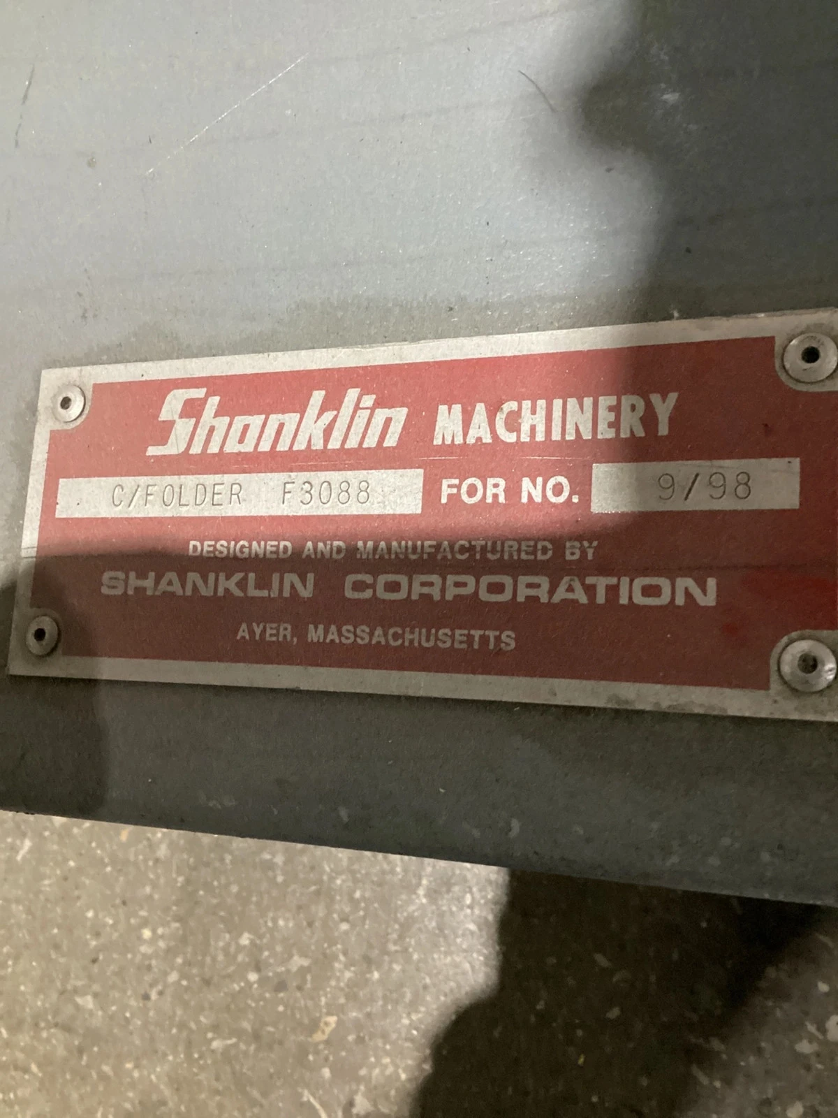 Shanklin F3088 Centerfolder USED - Image 5