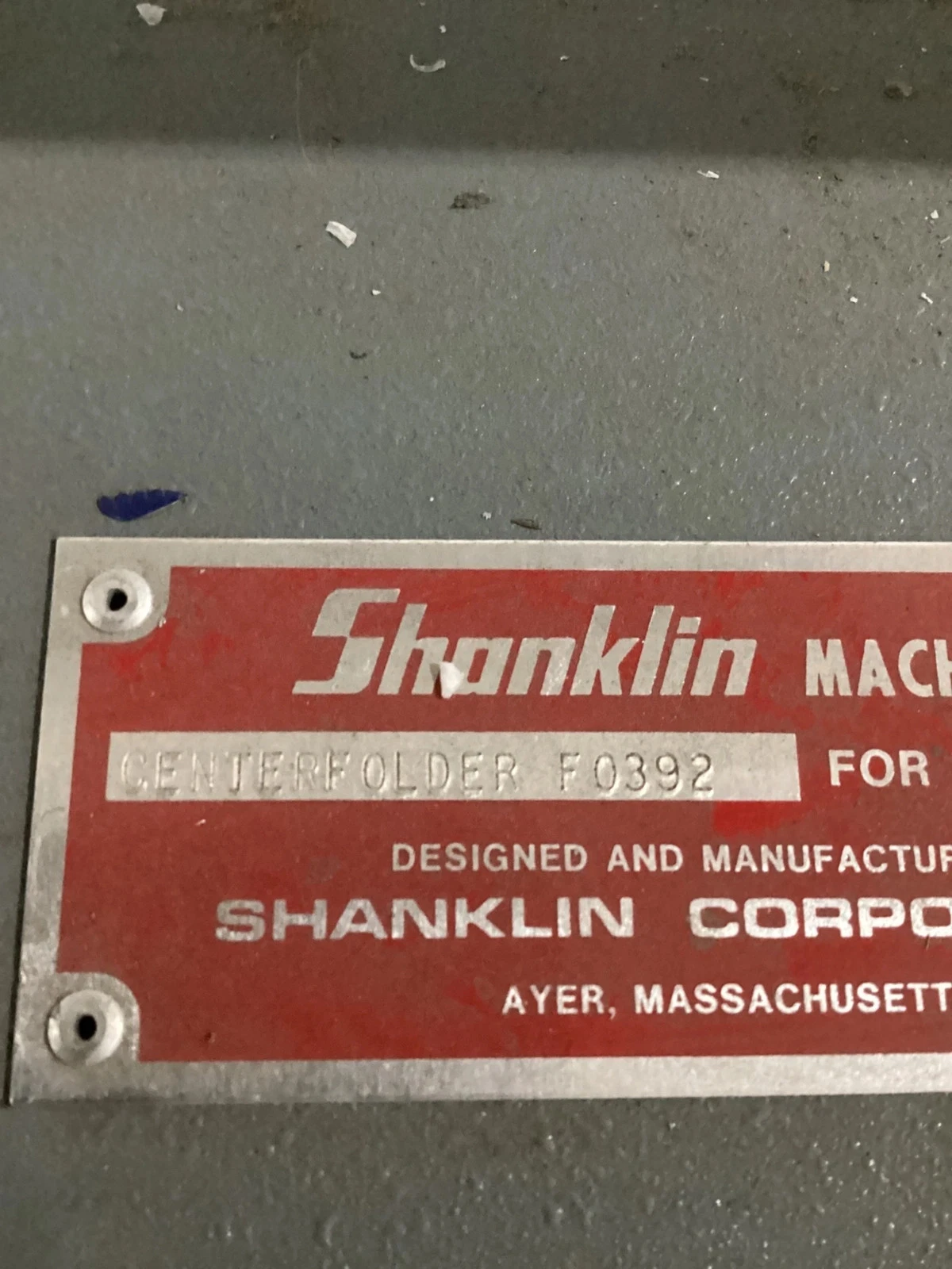 Shanklin F0392 Centerfolder USED - Image 2