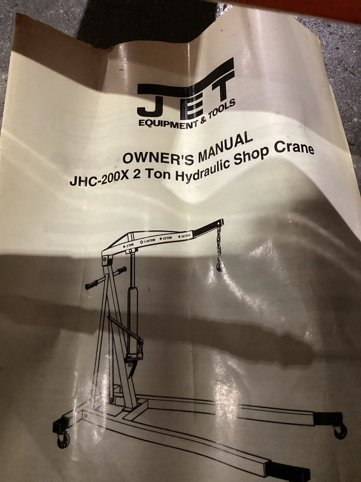 10 Ton Long Ram Hydraulic Engine Hoist USED - Image 5