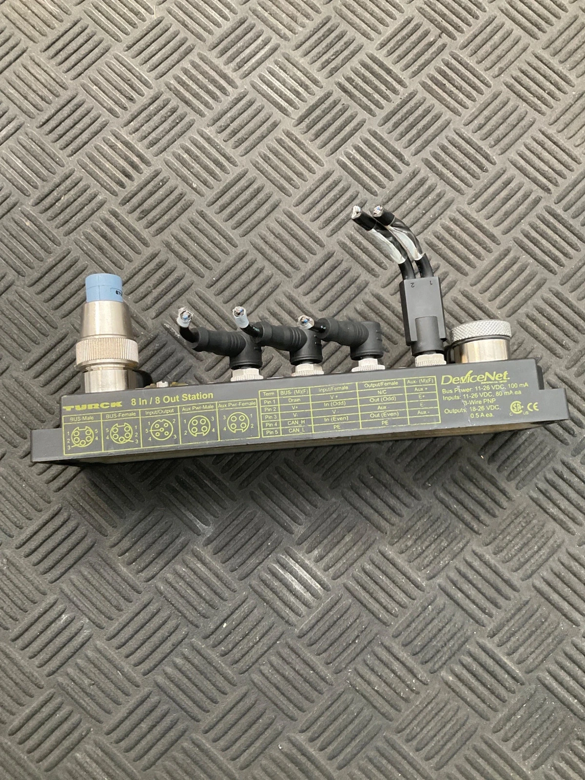 TURCK FDNF-S0808G-TT/CS30064 DeviceNet 8-In / 8-Out Remote I/O Module USED - Image 3