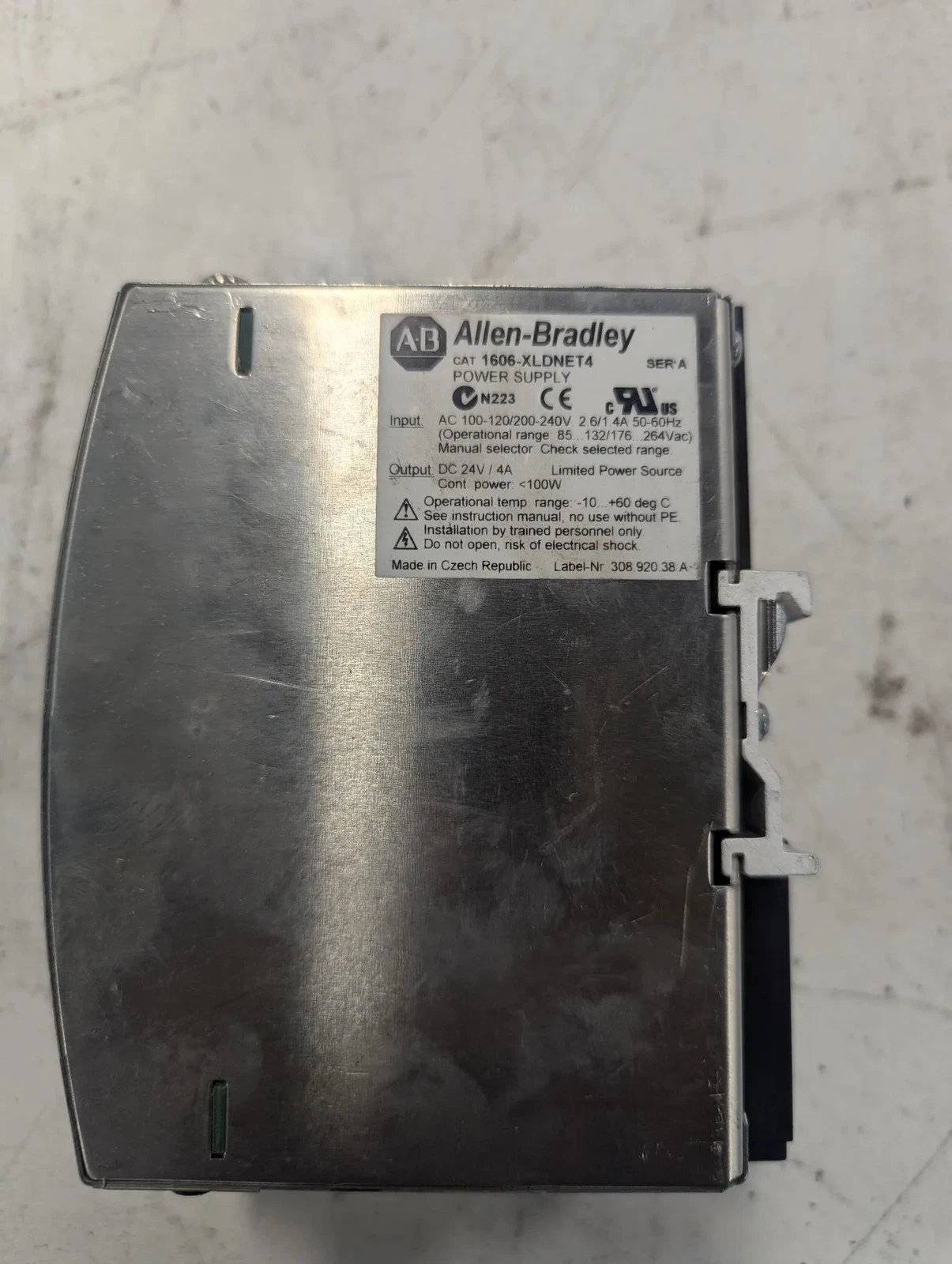 ALLEN BRADLEY 1606-XLDNET POWER SUPPLY USED - Image 2
