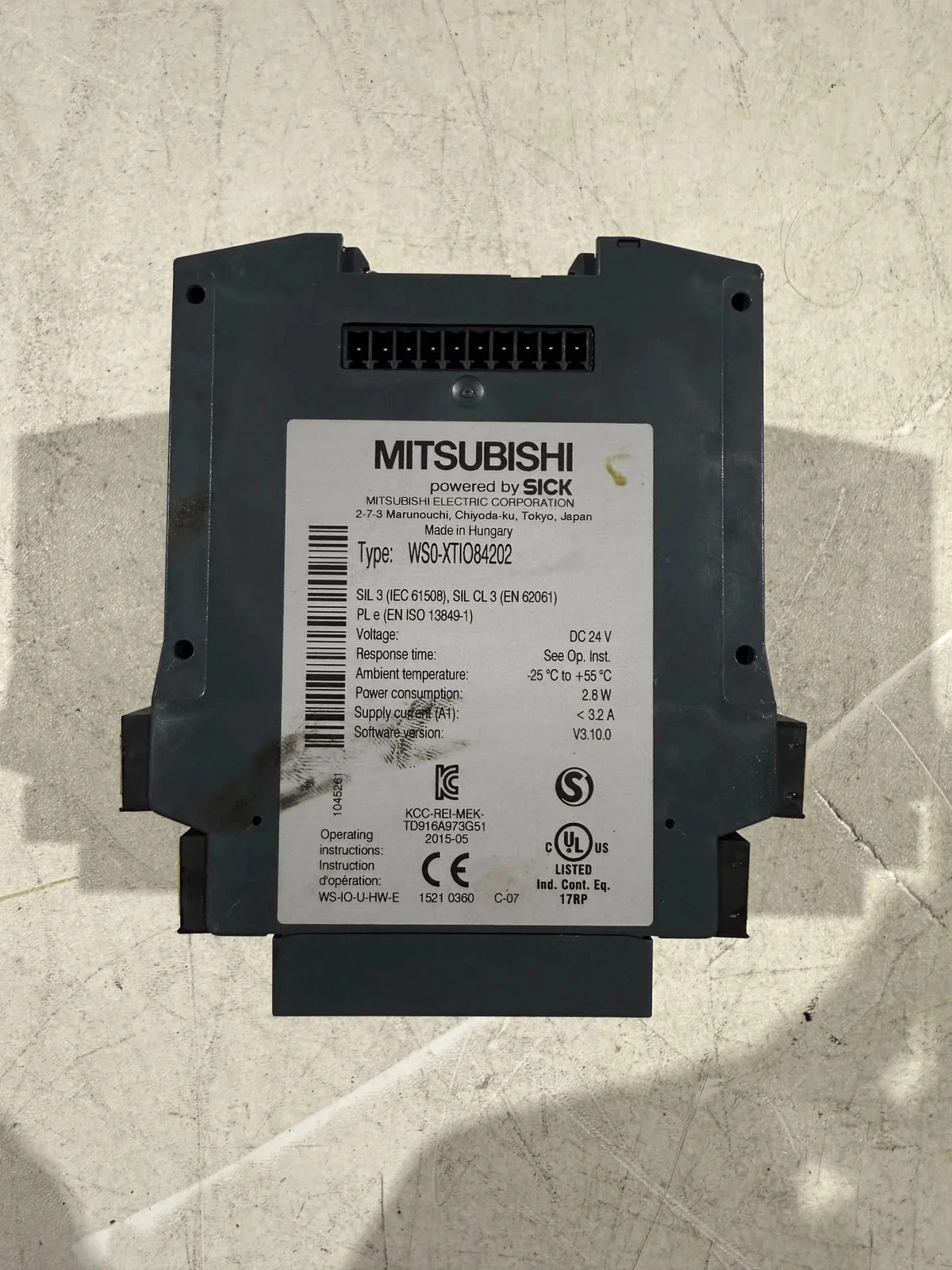 MITSUBISHI WSO-XTI084202 Safety I/O Module NEW
