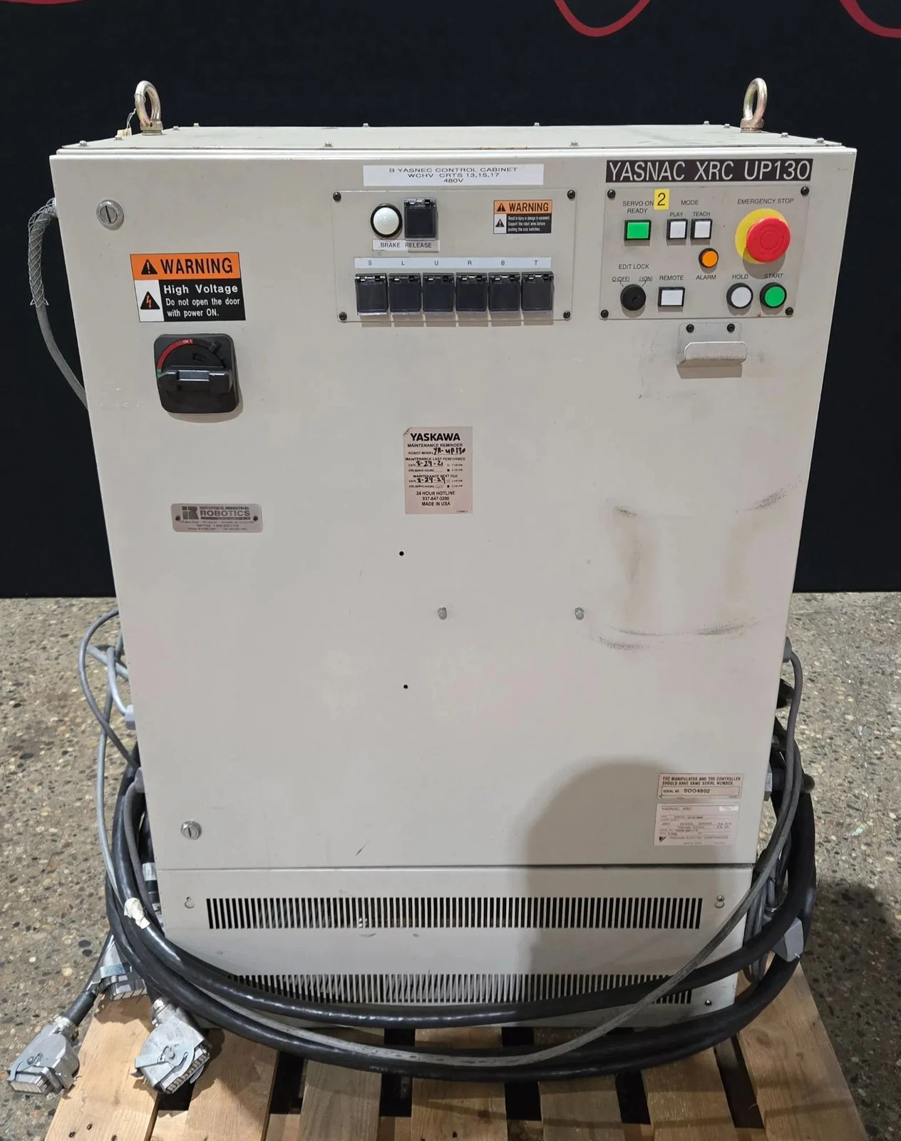 YASKAWA MOTOMAN UP130-RB00 INDUSTRIAL ROBOT ARM AND CONTROL CABINET USED - Image 10