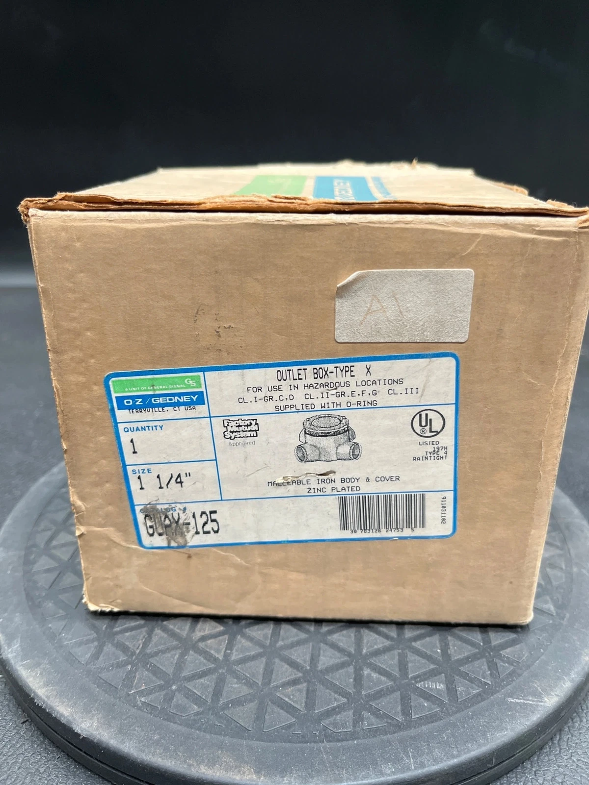 O-Z GEDNEY GUAX-125 Type X Hazardous Location Outlet Box 1-1/4" NEW - Image 2