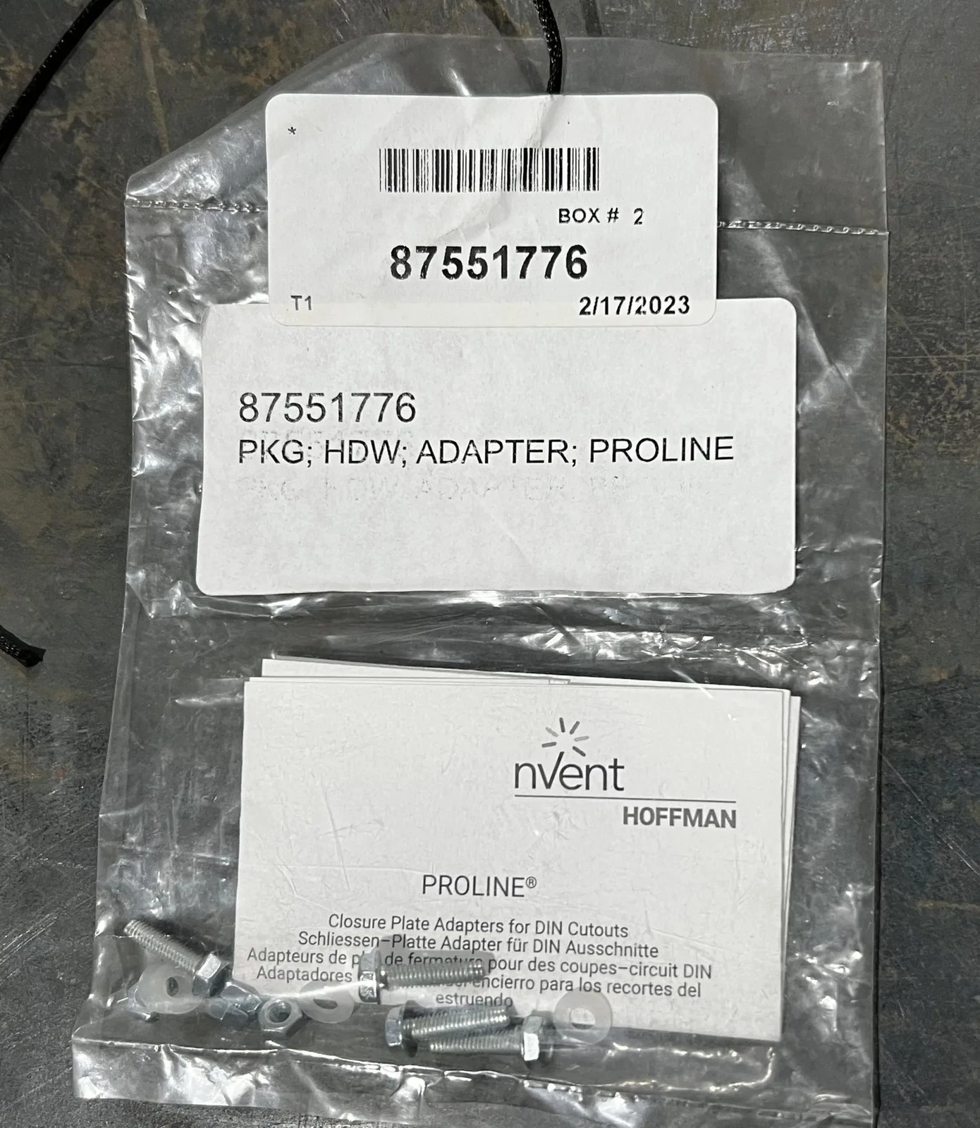 NVENT HOFFMAN PAD2416 PROLINE Adapter For DIN Cutouts NEW - Image 6