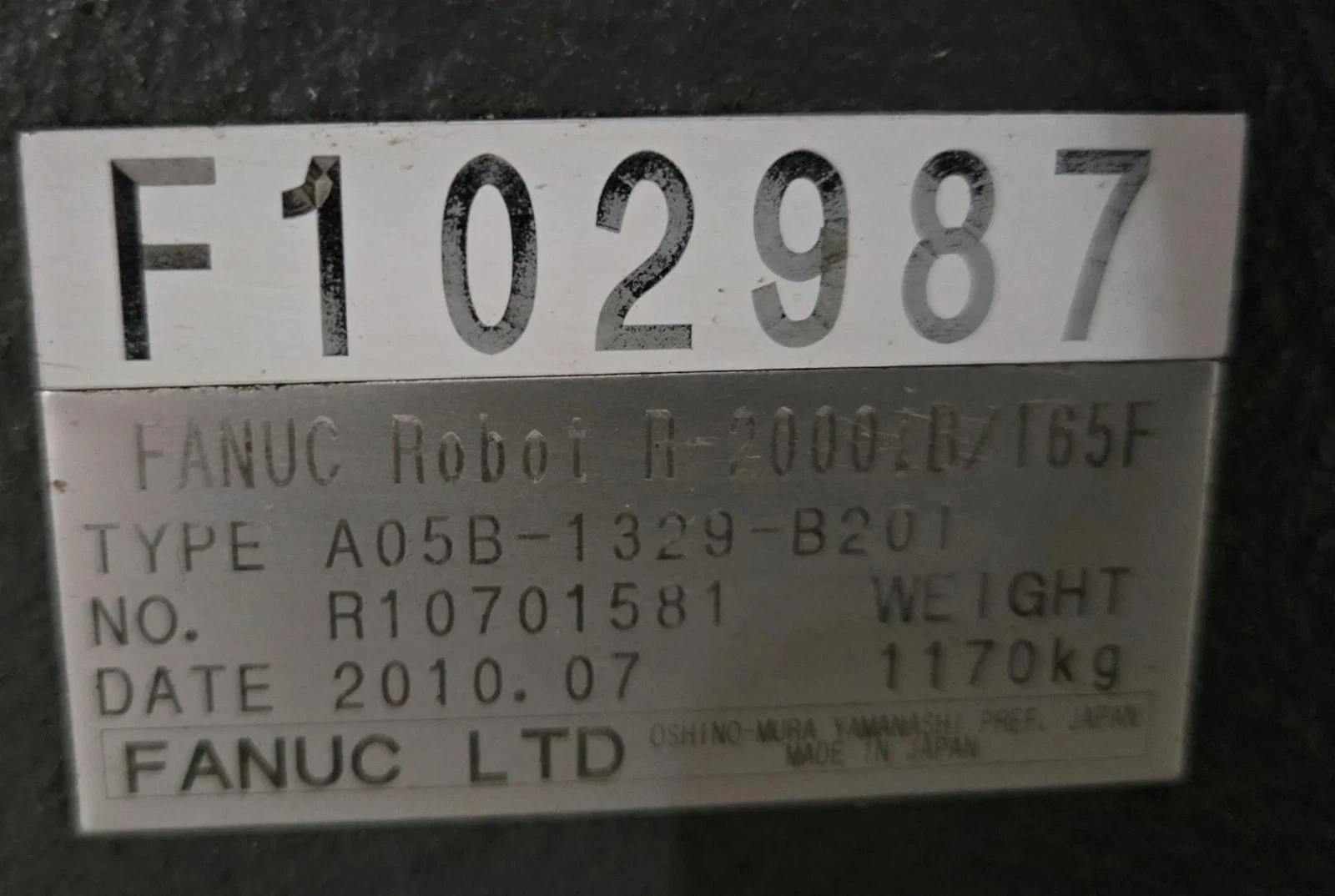 FANUC R-2000iB/165F with R-30iA Controller PARTS ONLY - Image 12
