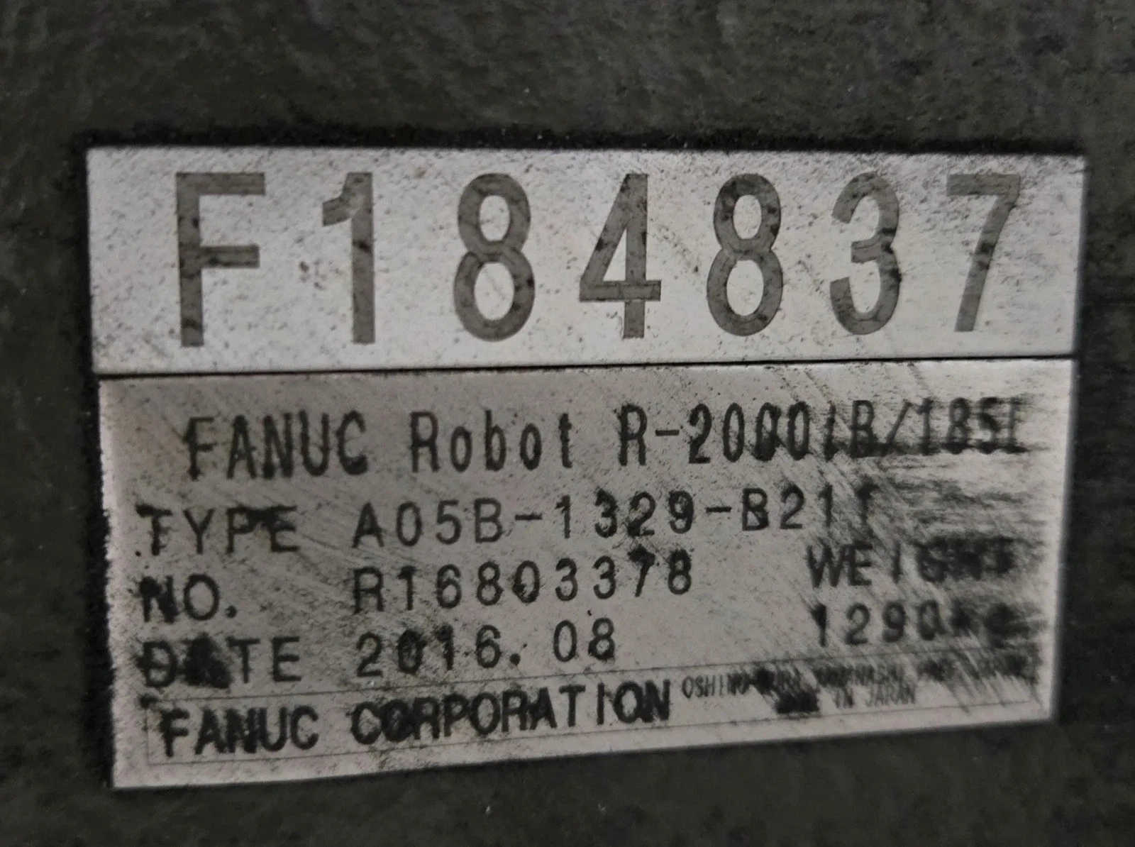 FANUC R-2000iB/185L Robot Complete with R-30iB Controller & WTC Gen 6 MFDC USED - Image 9