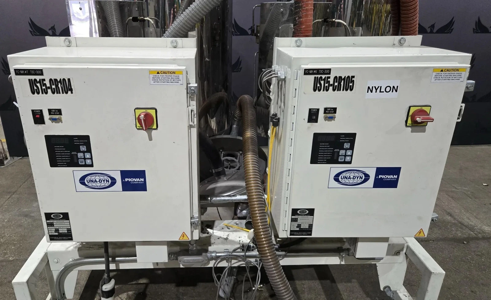UNA-DYN FC-XMH Dual Hopper Material Drying and Conveying System USED - Image 6