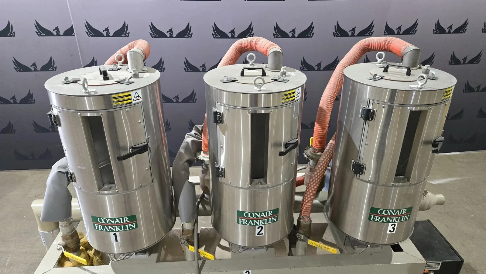 CONAIR FRANKLIN CH14-2 Three Hopper Drying System USED - Image 2