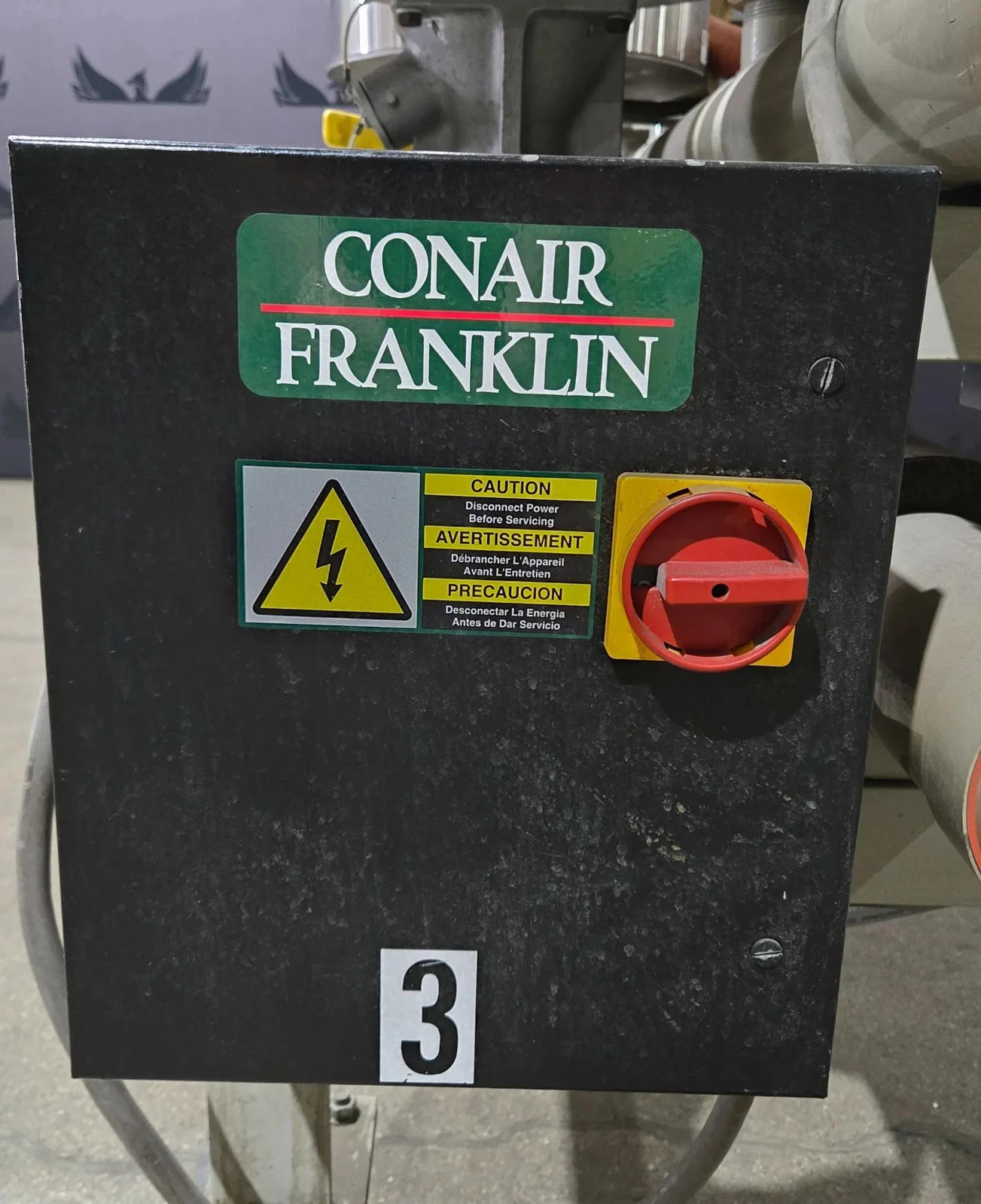 CONAIR FRANKLIN CH14-2 Three Hopper Drying System USED - Image 4