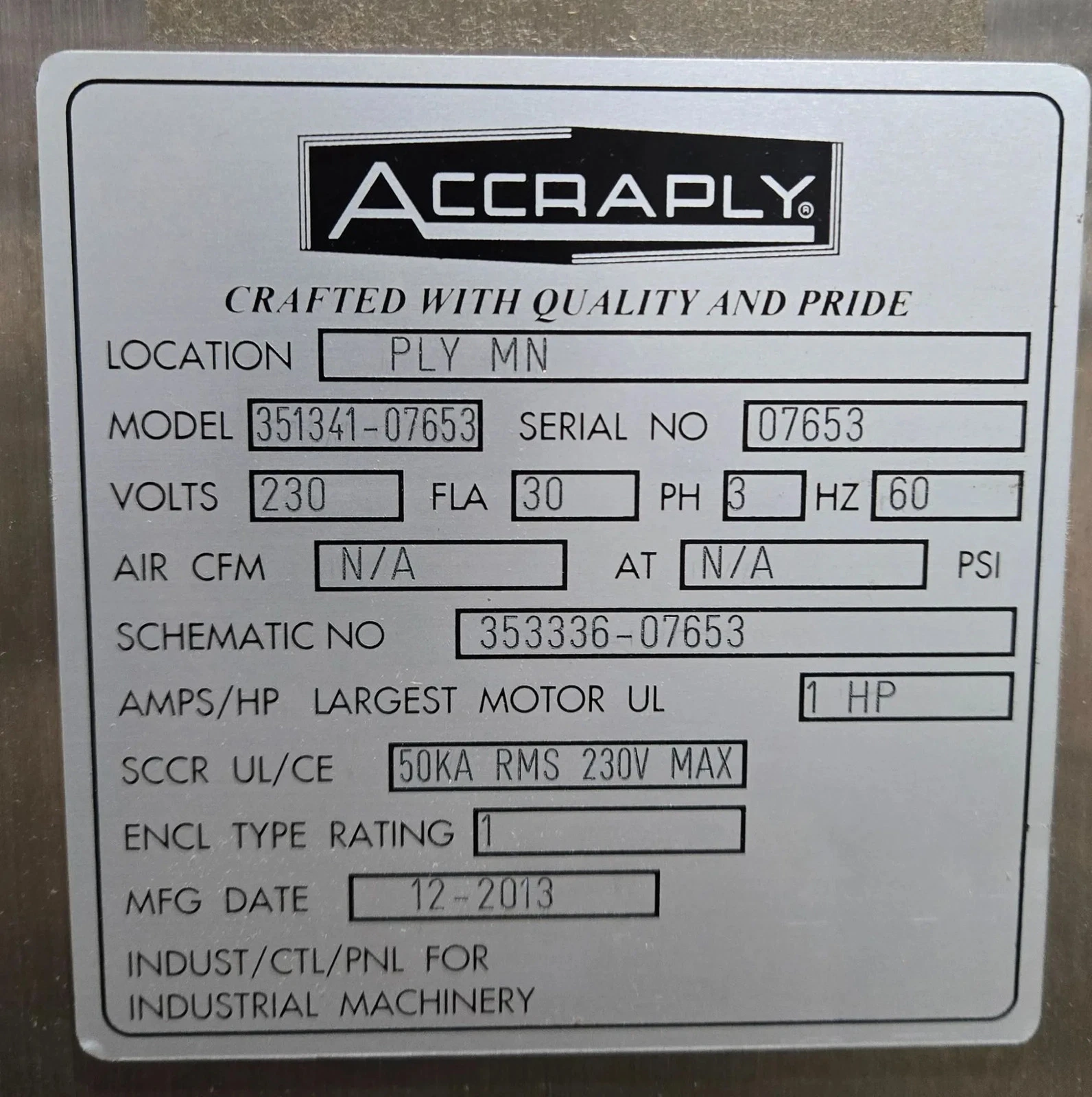 ACCRAPLY VF350 Vertical Form Fill Seal Packaging Machine USED/AS-IS - Image 10