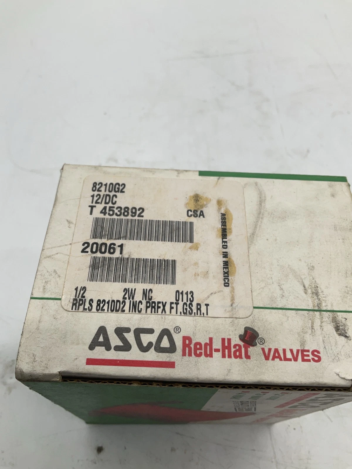 ASCO 8210G2 1/2" 2-Way NC Solenoid Valve 12VDC NEW - Image 3
