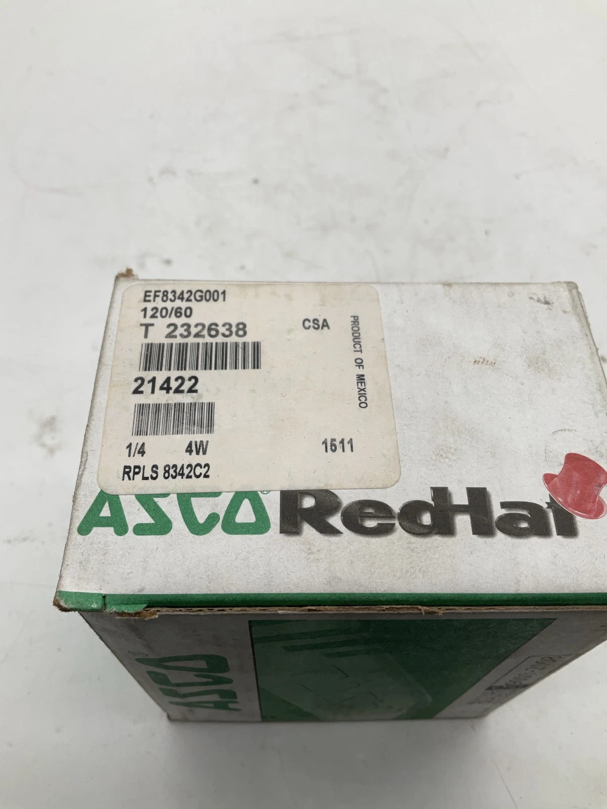 ASCO EF8342G001 1/4" 4-Way Solenoid Valve 120V NEW - Image 2