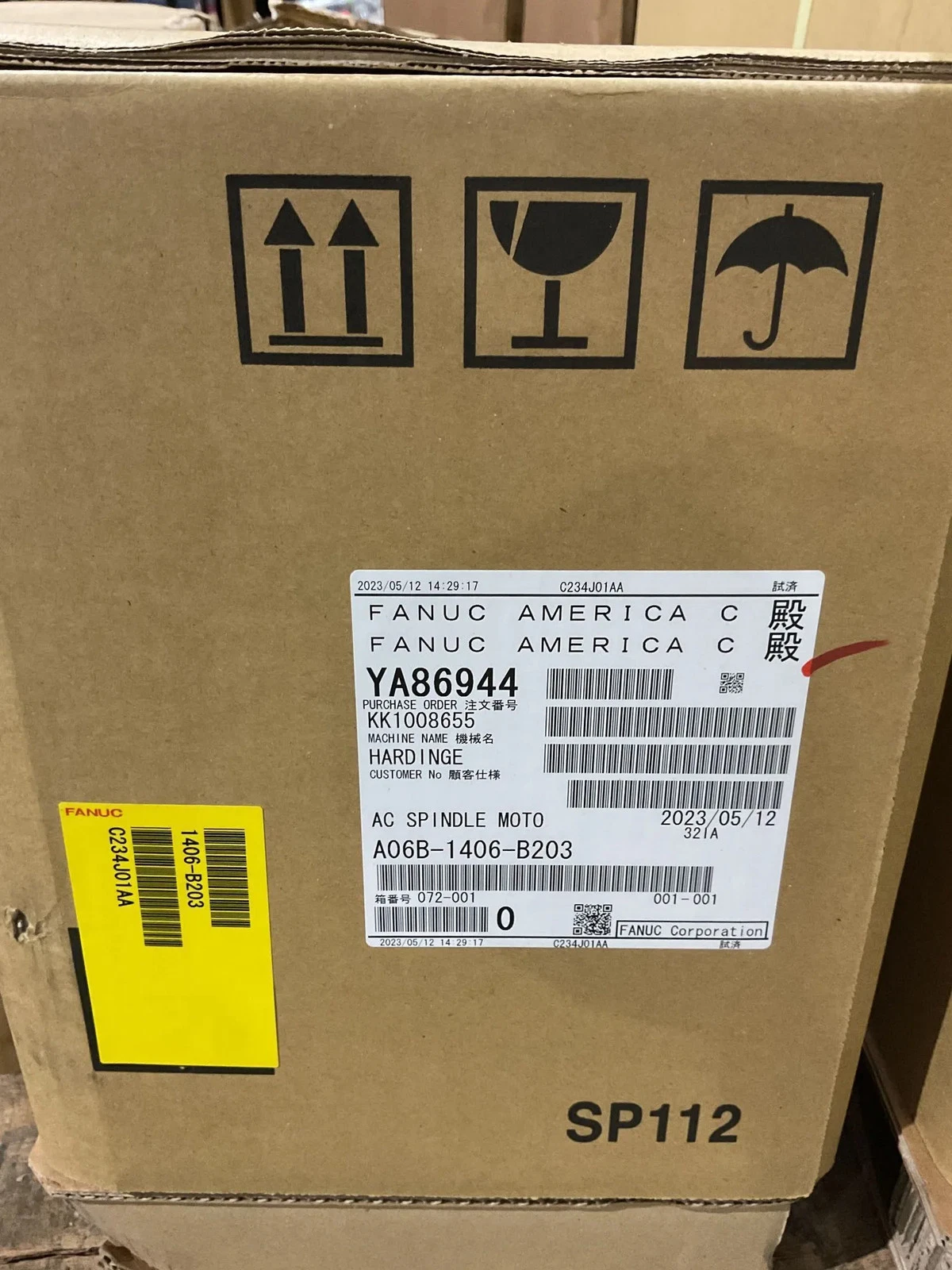 FANUC A06B-1406-B203 AC Spindle Motor NEW - Image 4