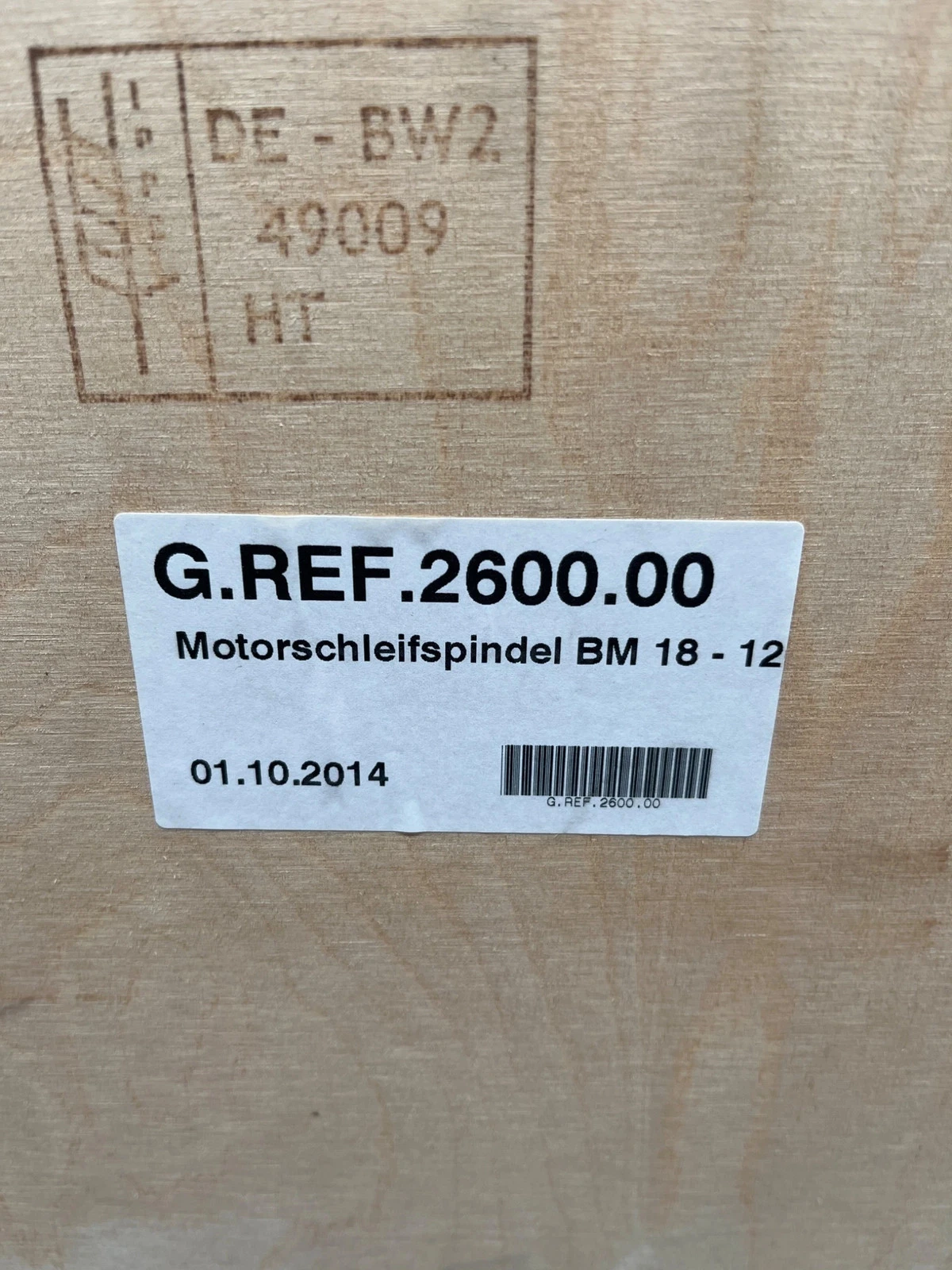 LAPMASTER WOLTERS BM 18-120 Motor Grinding Spindle USED Factory Repaired - Image 7