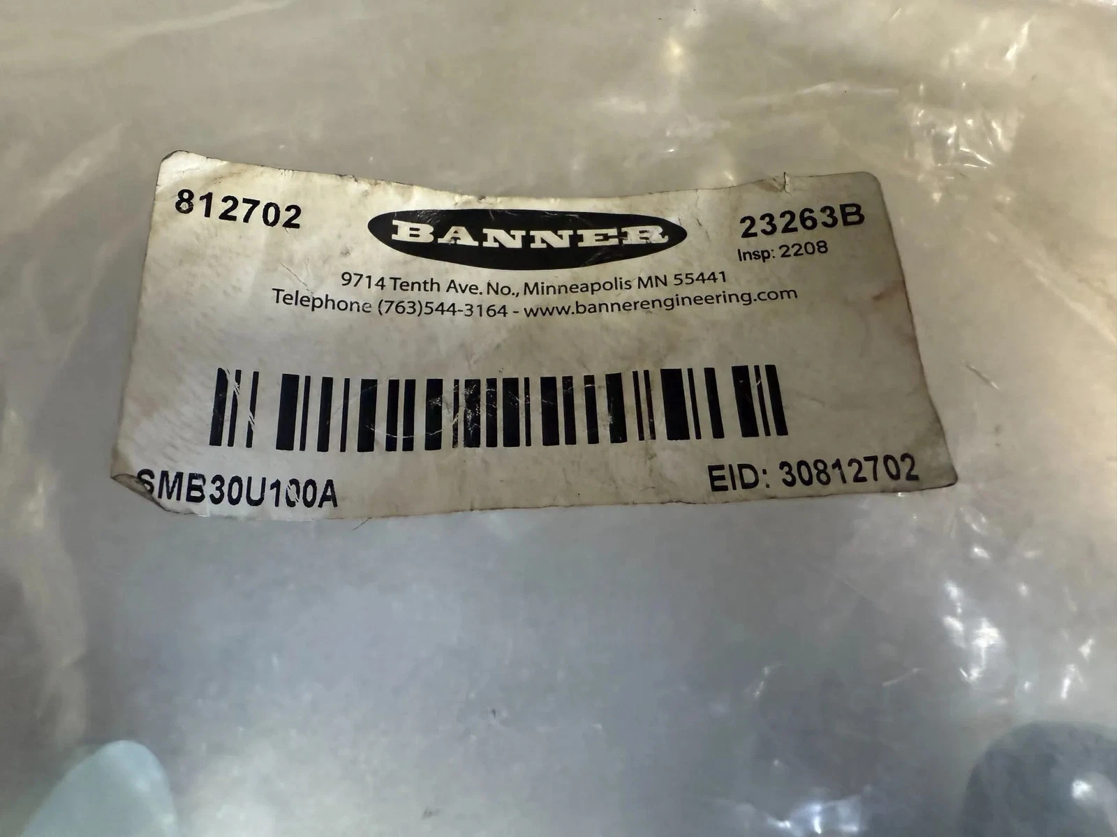 Banner 812702 SMB30U100A Adjustable Sensor Mounting Bracket NEW - Image 3