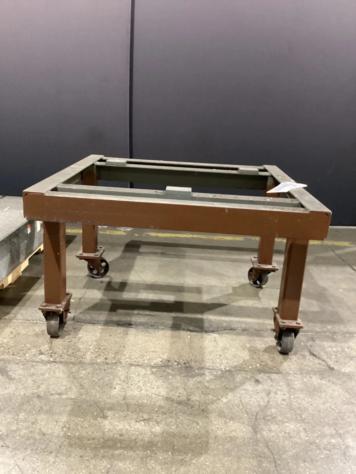 Granite Surface Plate 48" x 48" x 9" With Steel Rolling Stand USED - Image 3