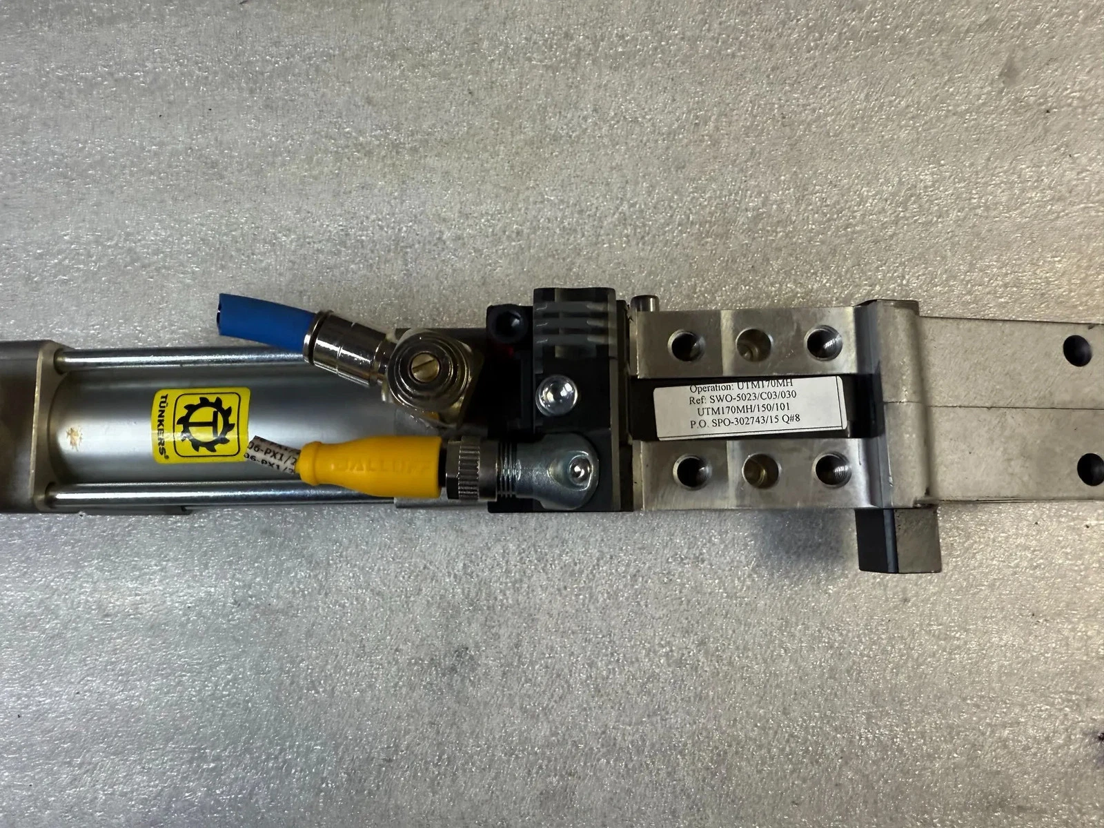 TÜNKERS VU 50.1 BR2 A05 T12 Pneumatic Power Clamp 5-135° USED - Image 3