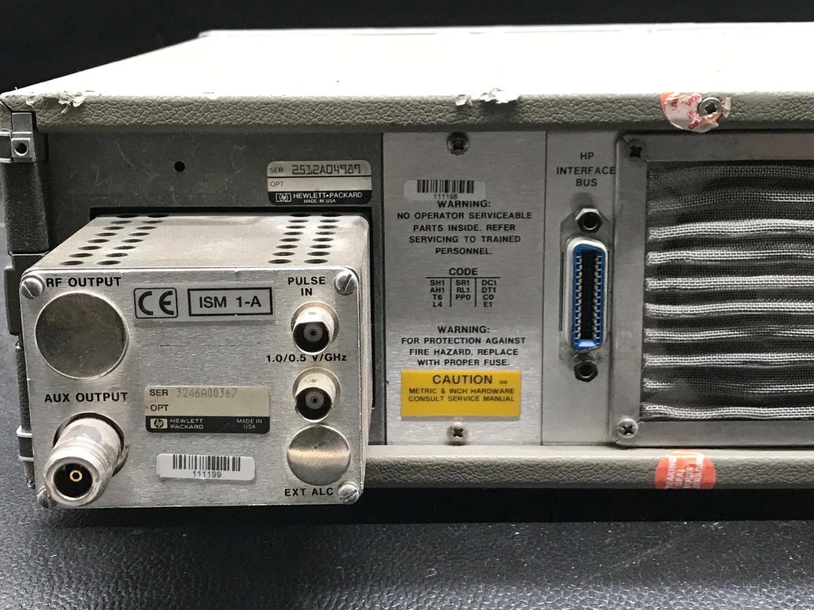 HEWLETT-PACKARD 8350B Sweep Oscillator w/ 83595C RF Plug-In 0.01-26.5GHz USED - Image 5