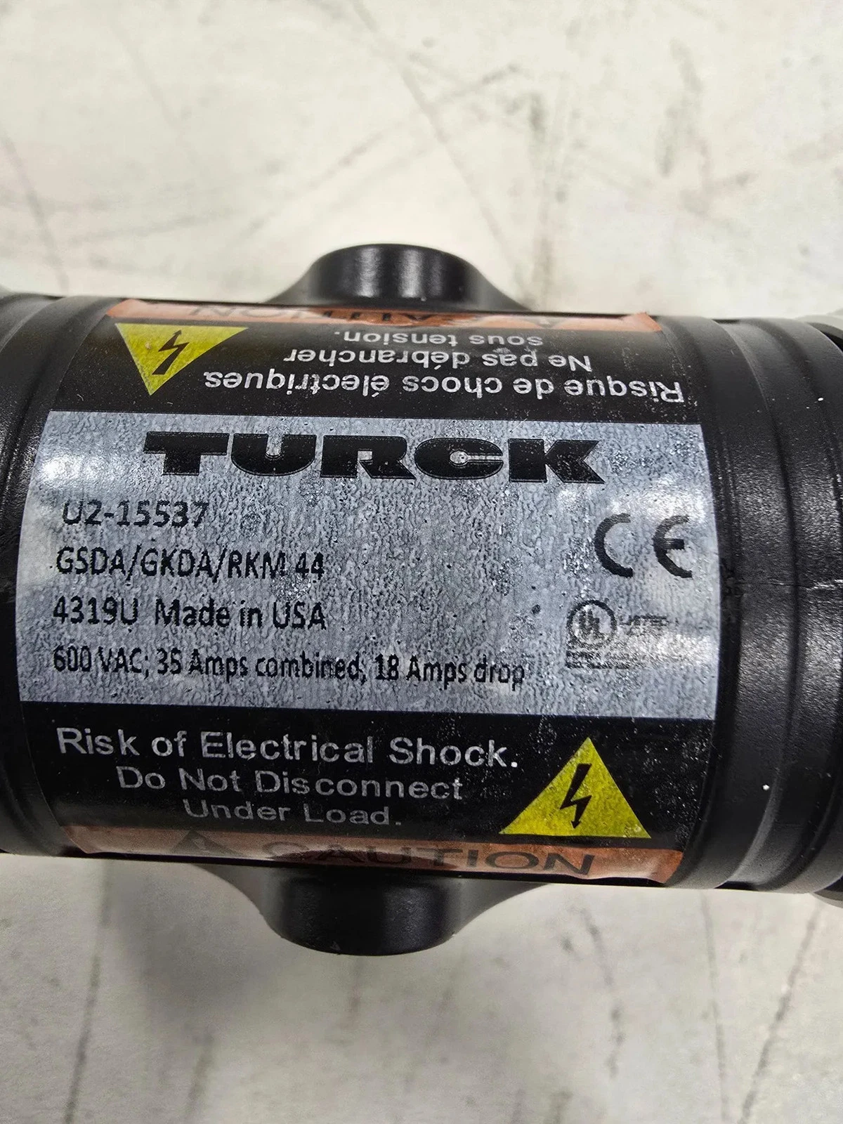 TURCK GSDA-GKDA-RKM44-4319U T CONNECTOR NEW - Image 2