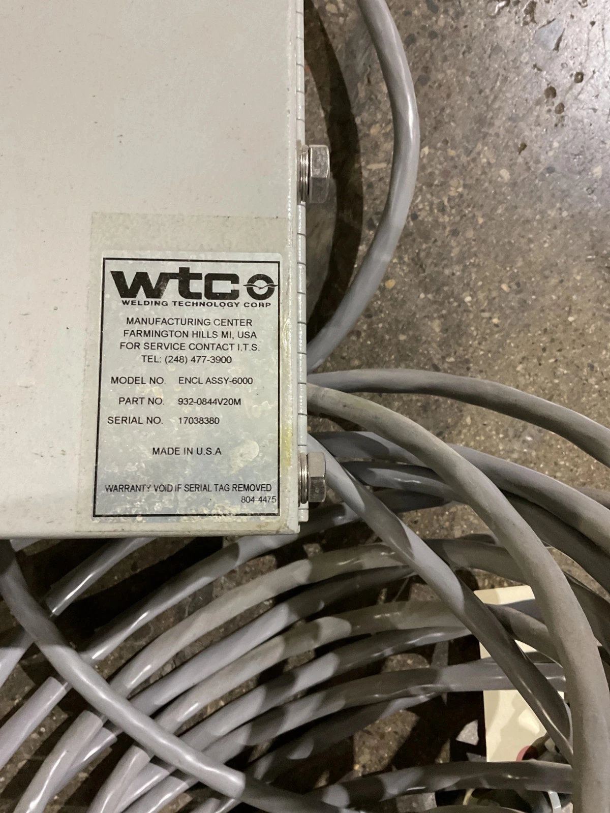 WTC 6041 964-2964 Weld Controller USED - Image 7