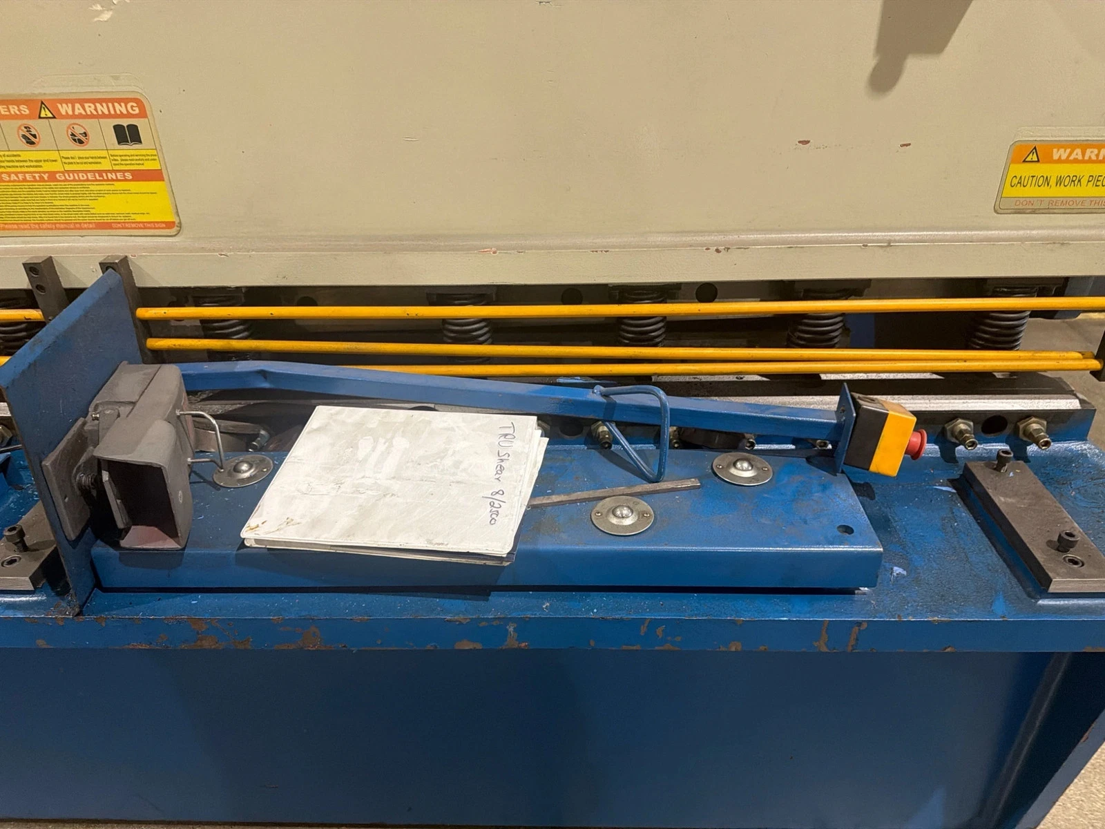 10'x1/4" HTC Model 250-10A Hydraulic Shear Used - Image 5