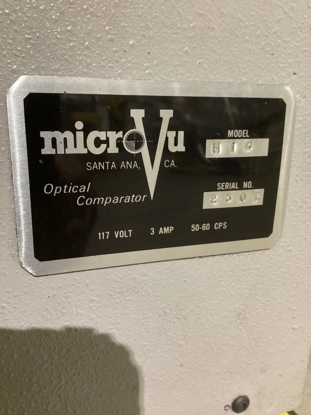 Micro-Vu H14 Optical Comparator w/ IQ16 Metrology Computer USED - Image 2