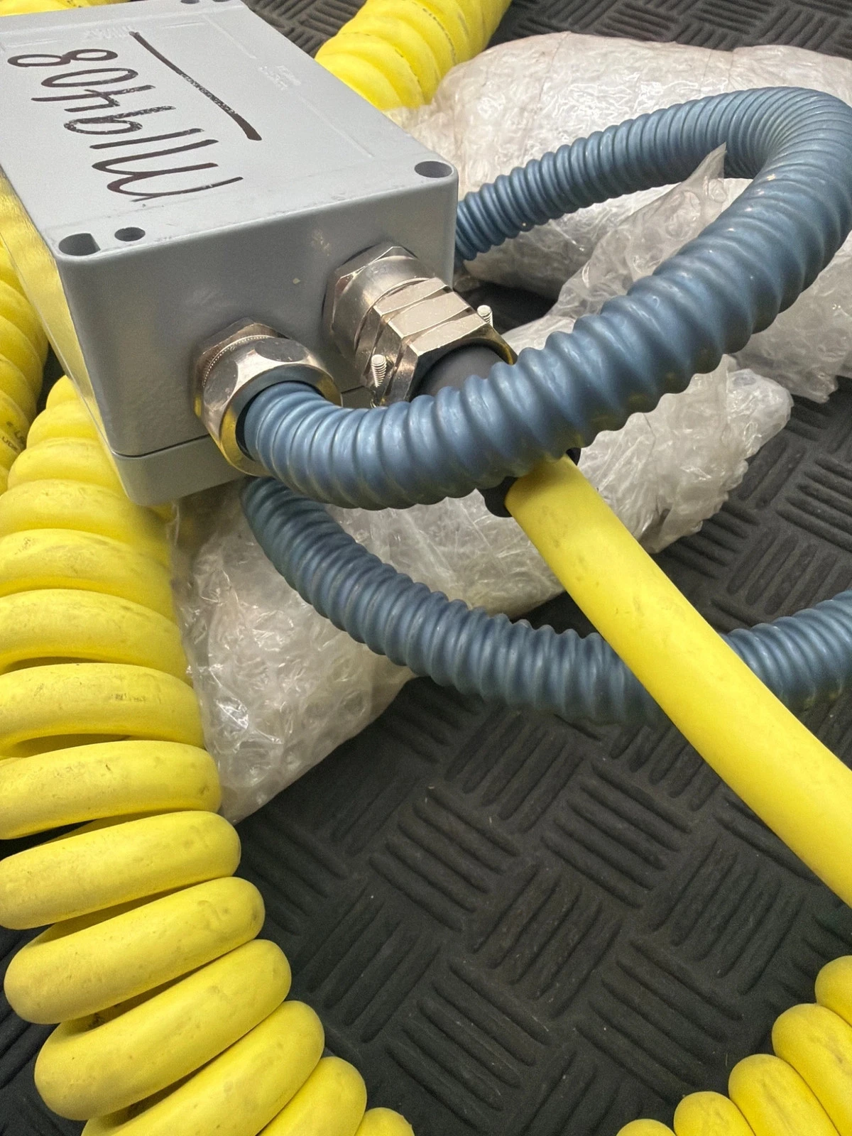 Industrial Up/Down Pendant Control Unit w/ Coiled Cable USED - Image 5