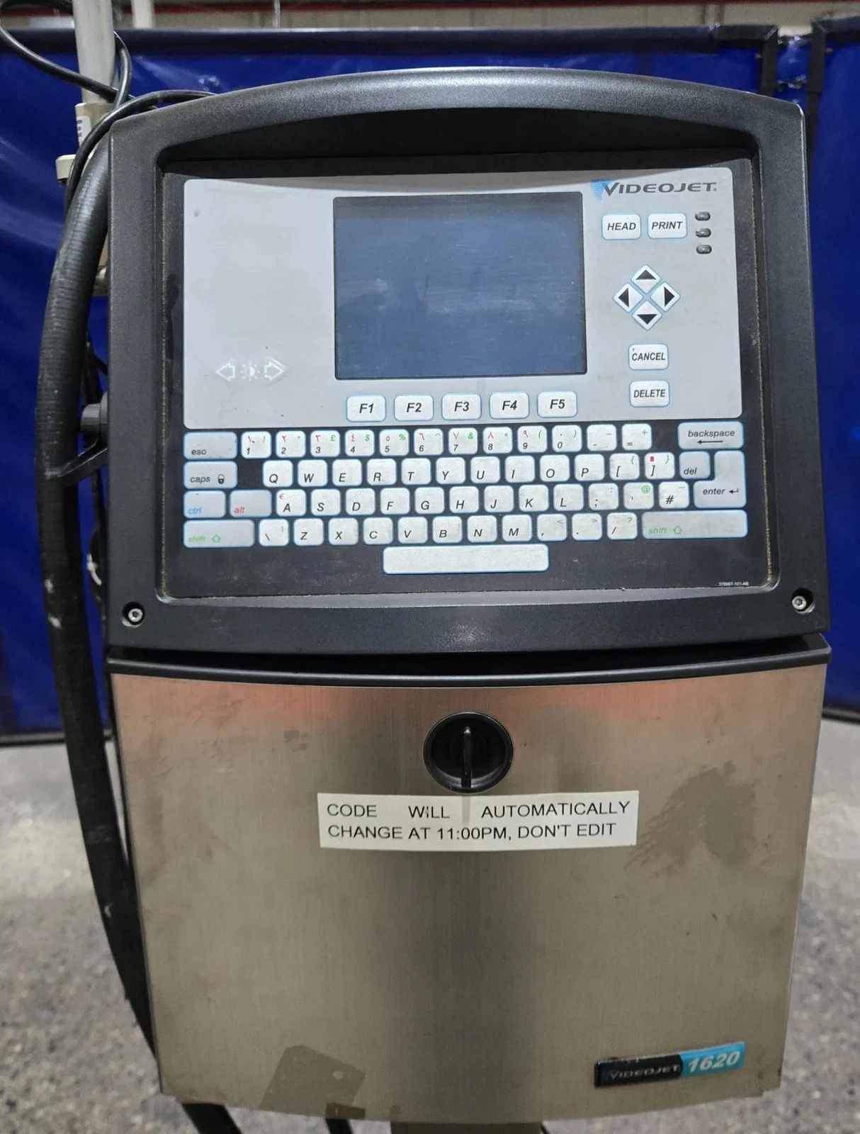 VIDEOJET 1620 CONTINUOUS INKJET PRINTER USED - Image 5