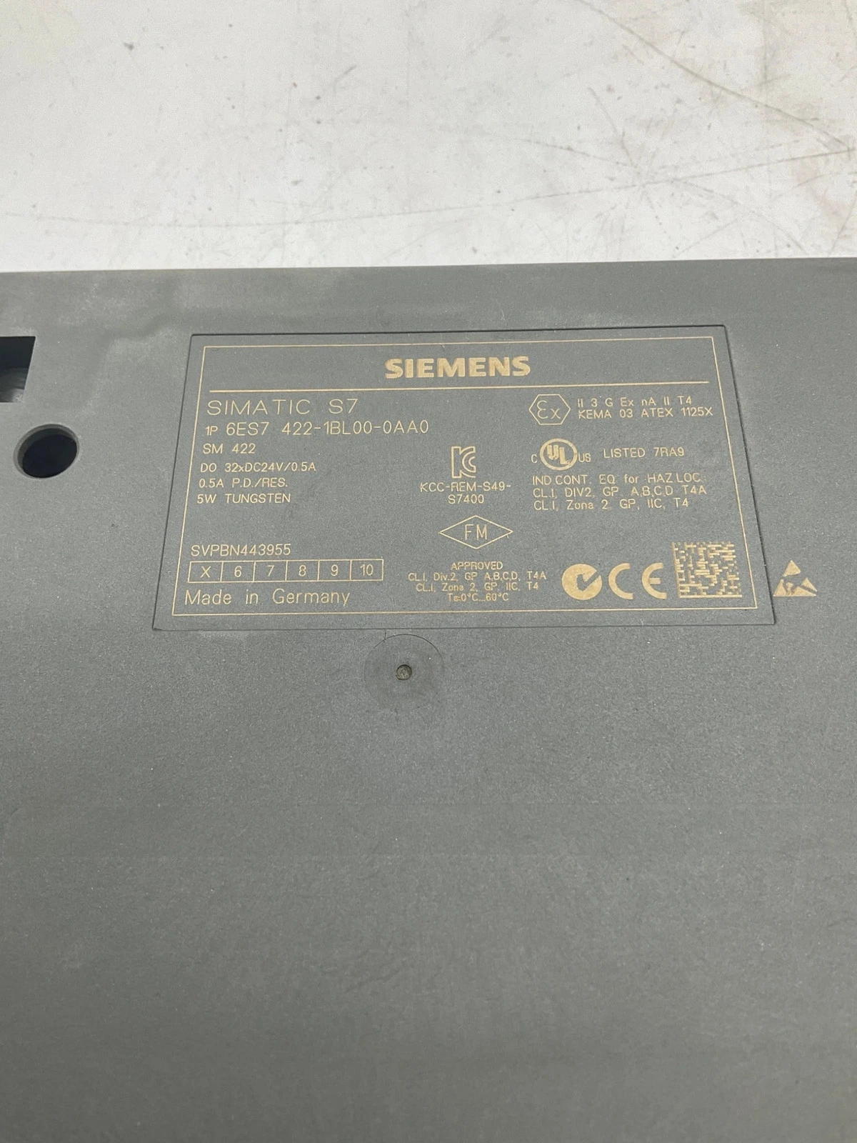 Siemens 6ES7 422-1BL00-0AA0 SIMATIC S7-400 SM 422 32-Channel Digital Output Module USED - Image 3