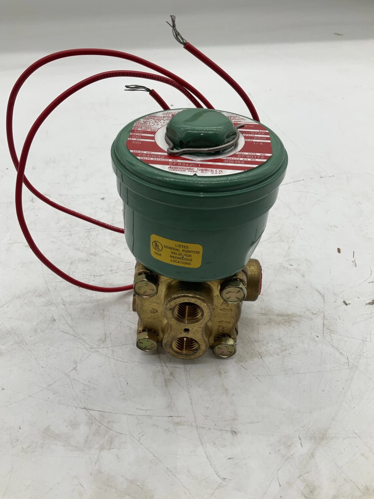 ASCO EF8342C1 1/4" 4-Way Solenoid Valve 120V NEW - Image 3