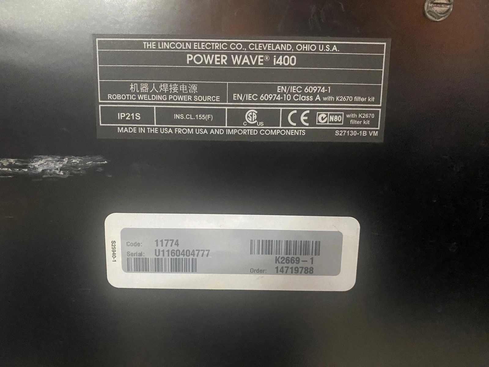 Lincoln Electric - PowerWave i400 K2669-1 Welder USED - Image 4