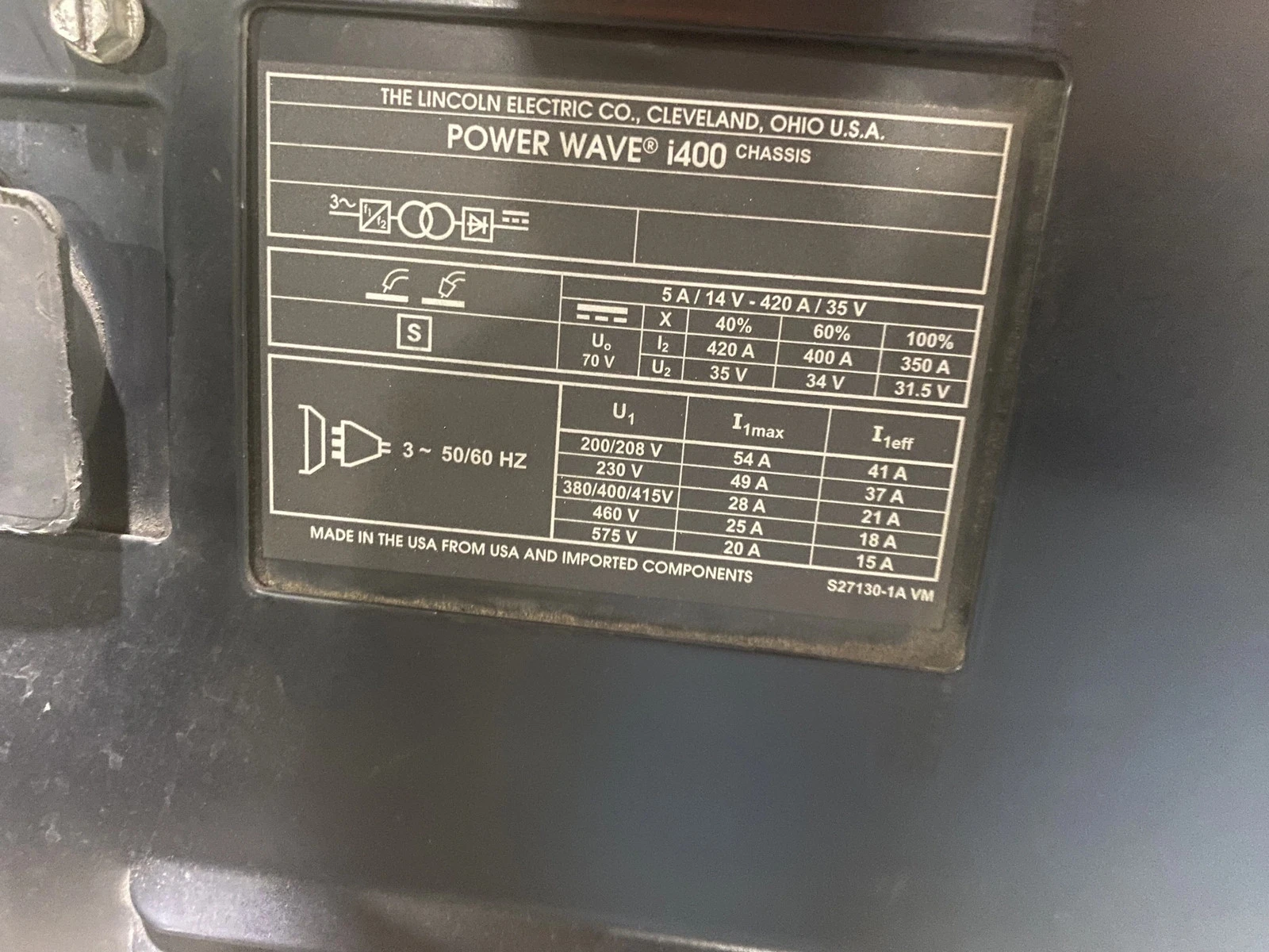 Lincoln Electric - PowerWave i400 K2669-1 Welder USED - Image 6