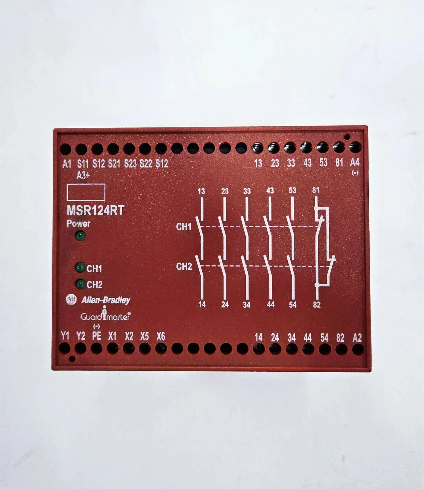 ALLEN BRADLEY MSR124RT Safety Relay USED - Image 2