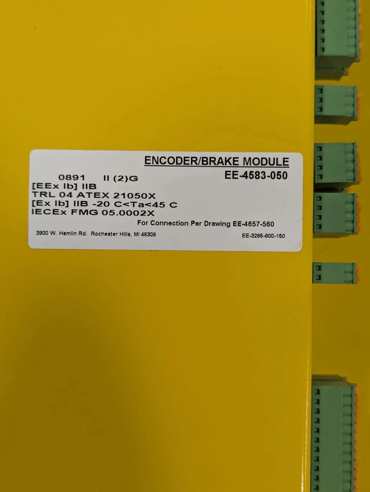 FANUC ROBOTICS EE-4583-050 ENC/BRK MODULE 7 AXIS 5V USED - Image 2