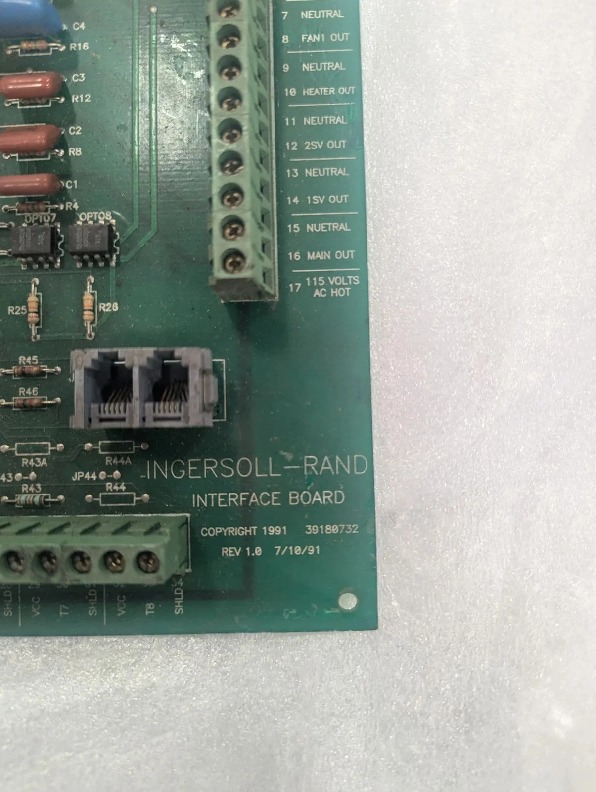 INGERSOLL-RAND 39814041 INTERFACE BOARD USED - Image 2
